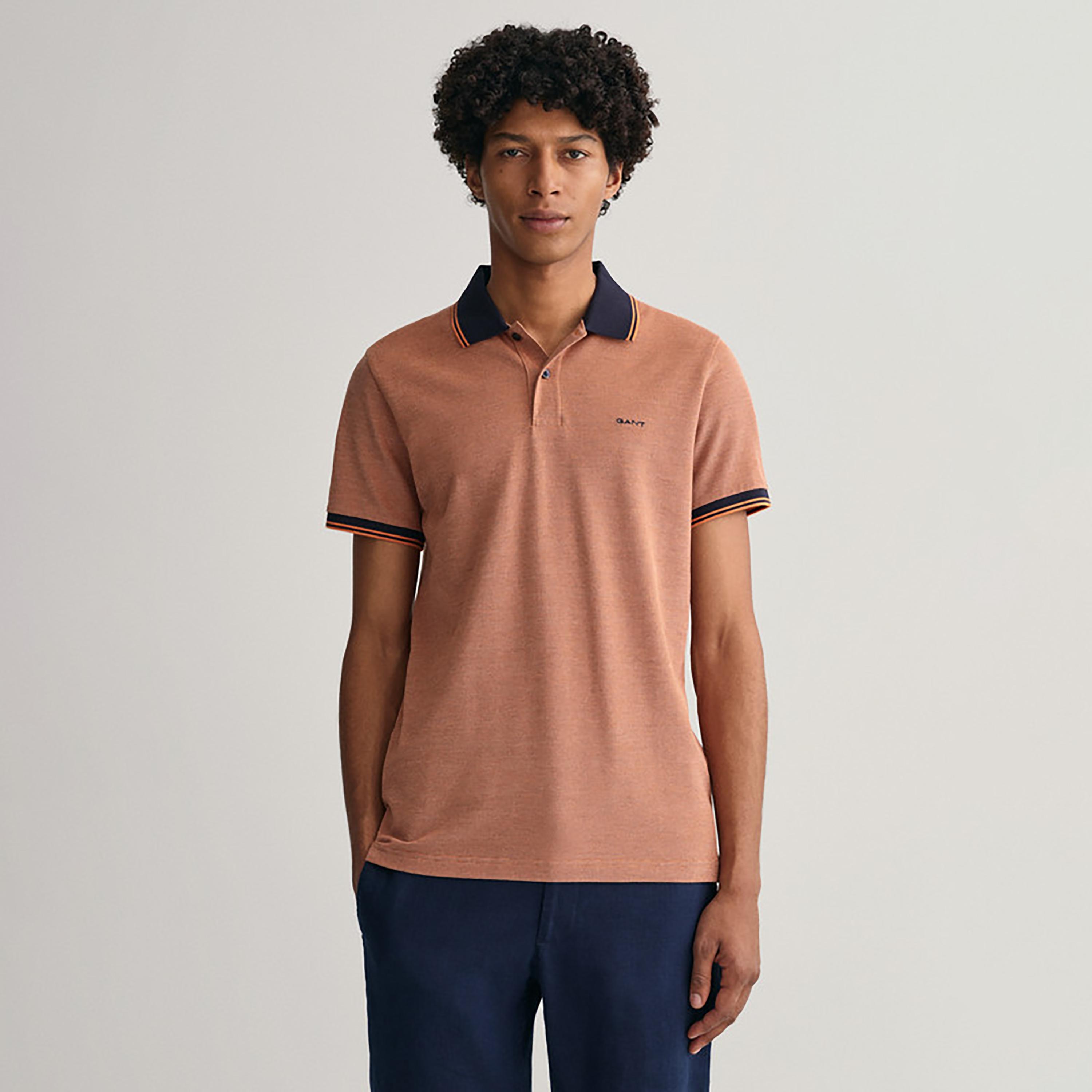 Gant Logo Detail Collared Short Sleeves Polo T-Shirt-men-clothing-tshirtsandpolos-polos-image-1