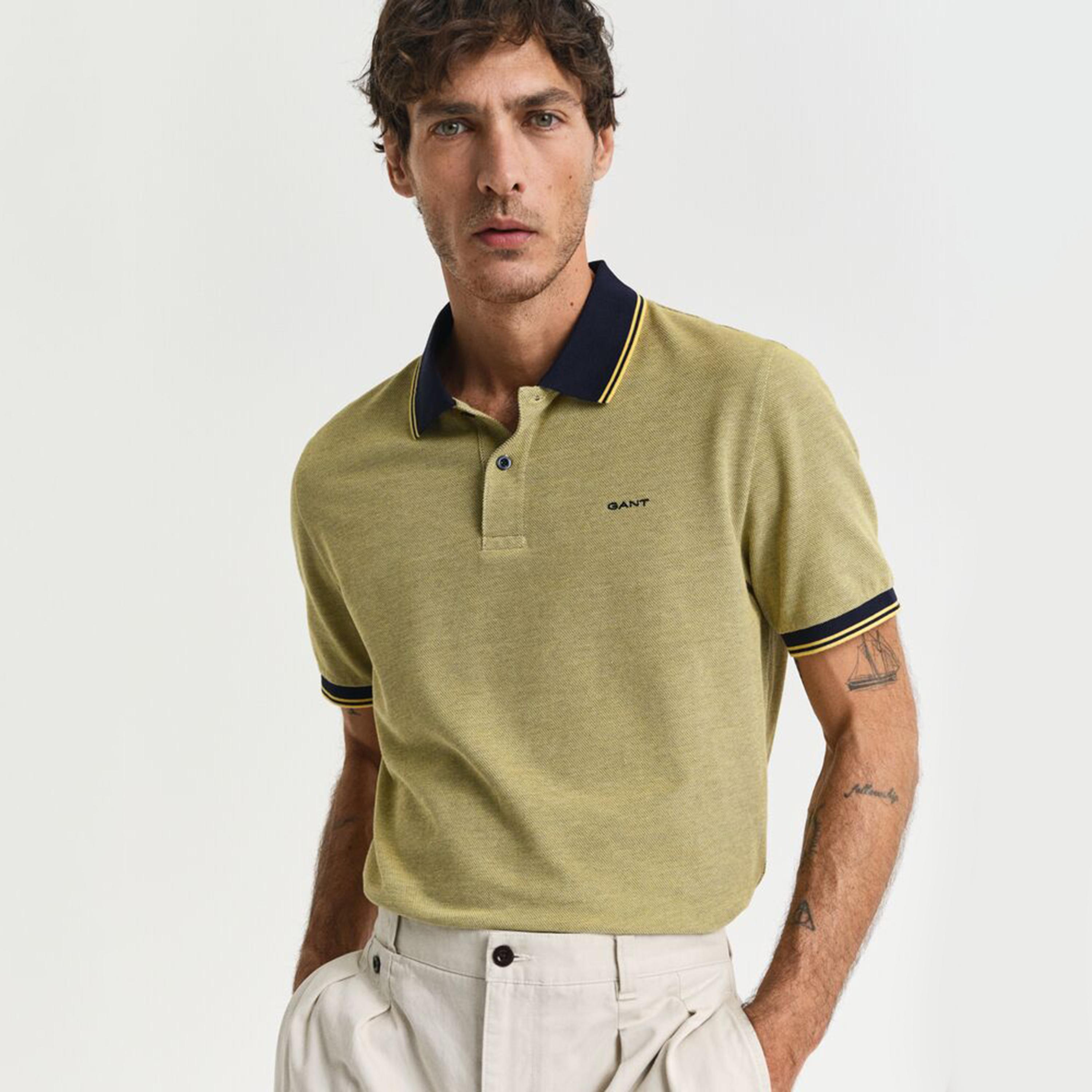 Gant Plain Collared Short Sleeves Men's Polo T-Shirt-men-clothing-tshirtsandpolos-polos-image-13