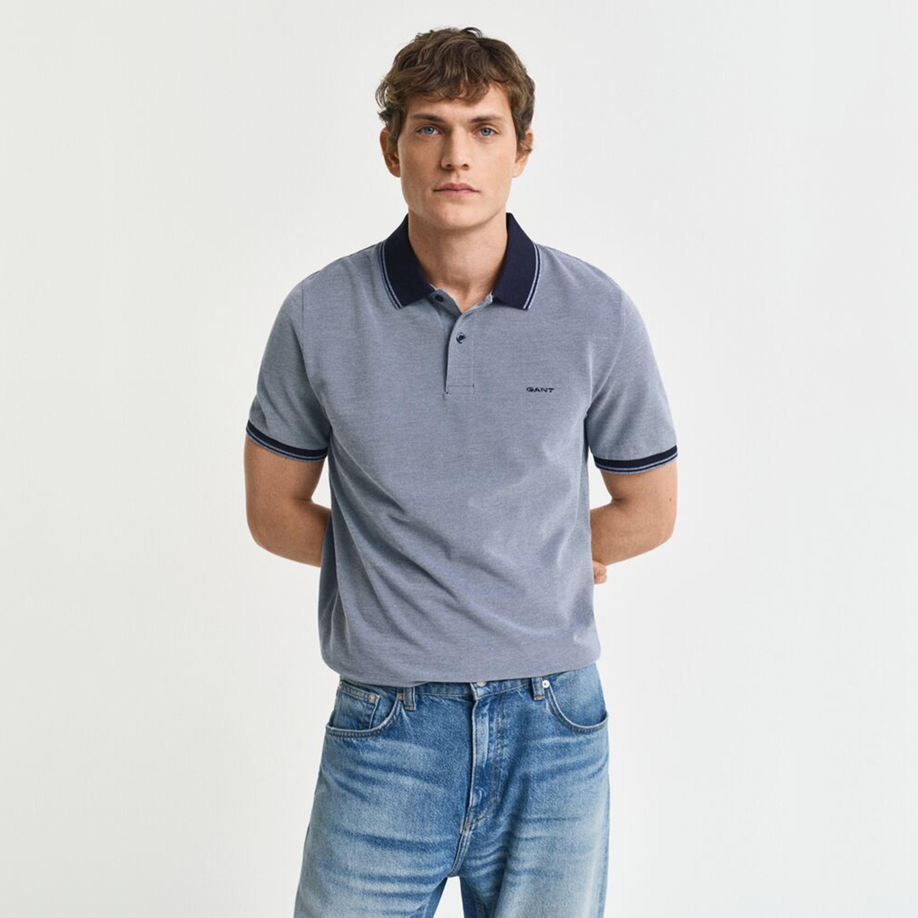 Gant Plain Collared Short Sleeves Men's Polo T-Shirt-men-clothing-tshirtsandpolos-polos-image-7