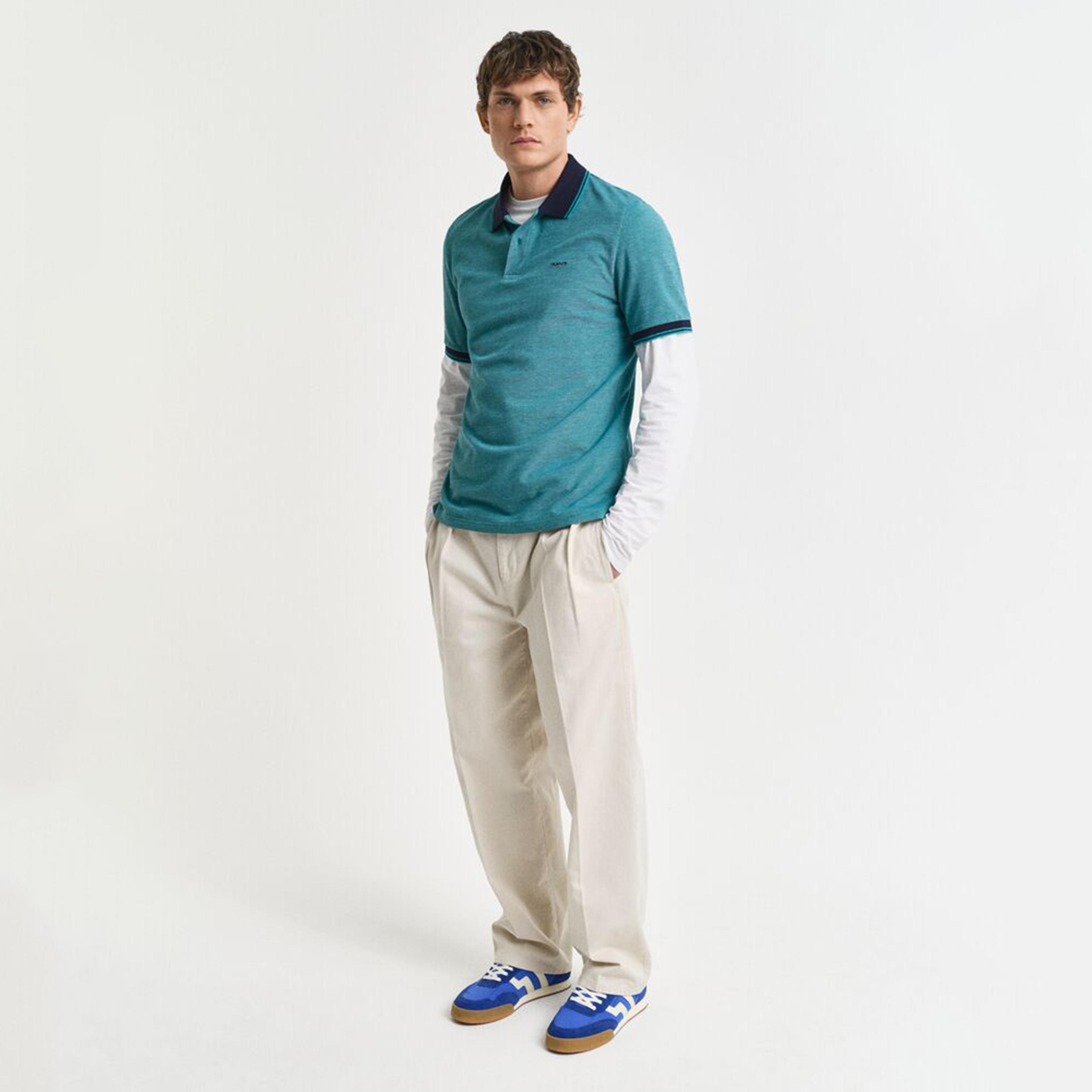 Gant Plain Collared Short Sleeves Men's Polo T-Shirt-men-clothing-tshirtsandpolos-polos-image-2