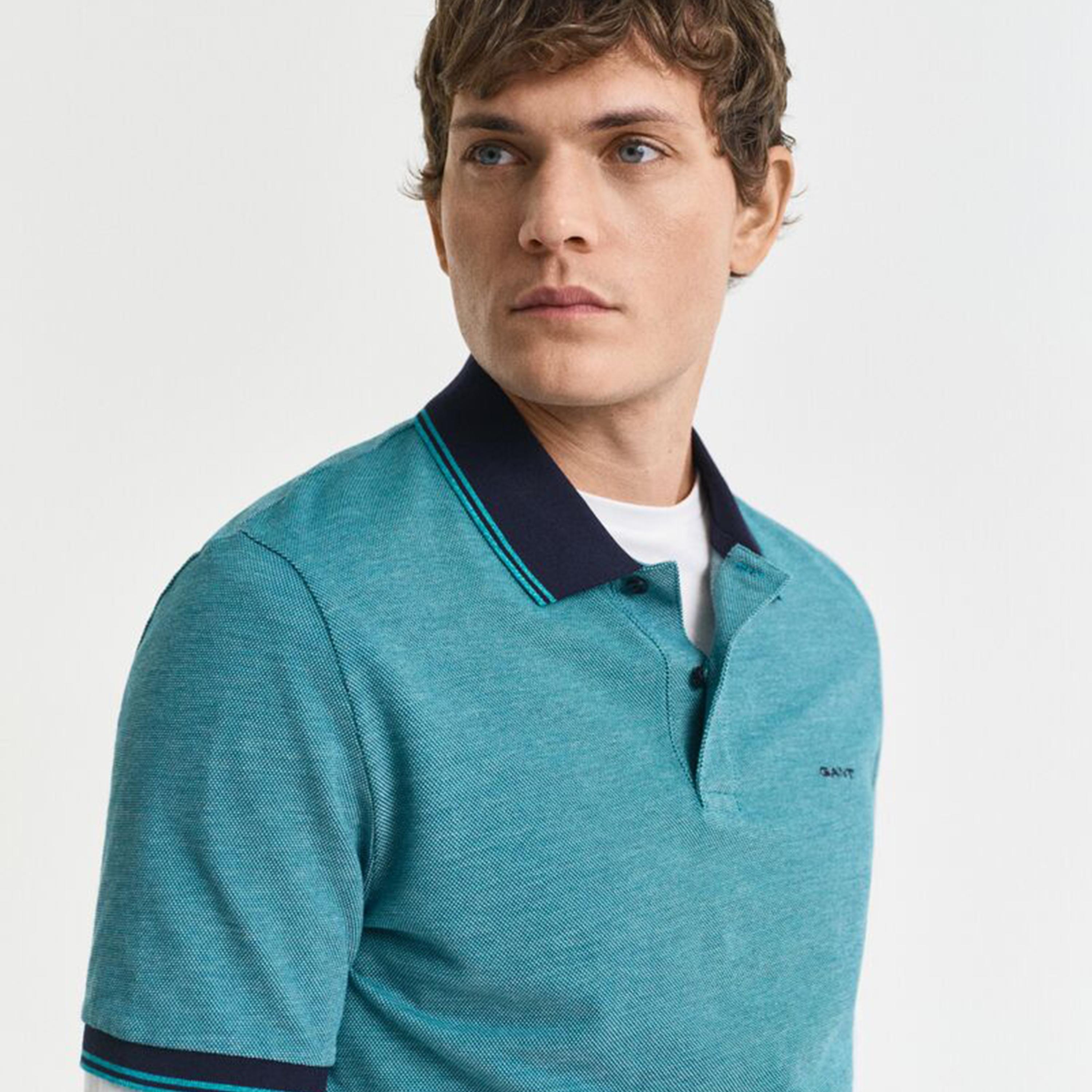 Gant Plain Collared Short Sleeves Men's Polo T-Shirt-men-clothing-tshirtsandpolos-polos-image-3