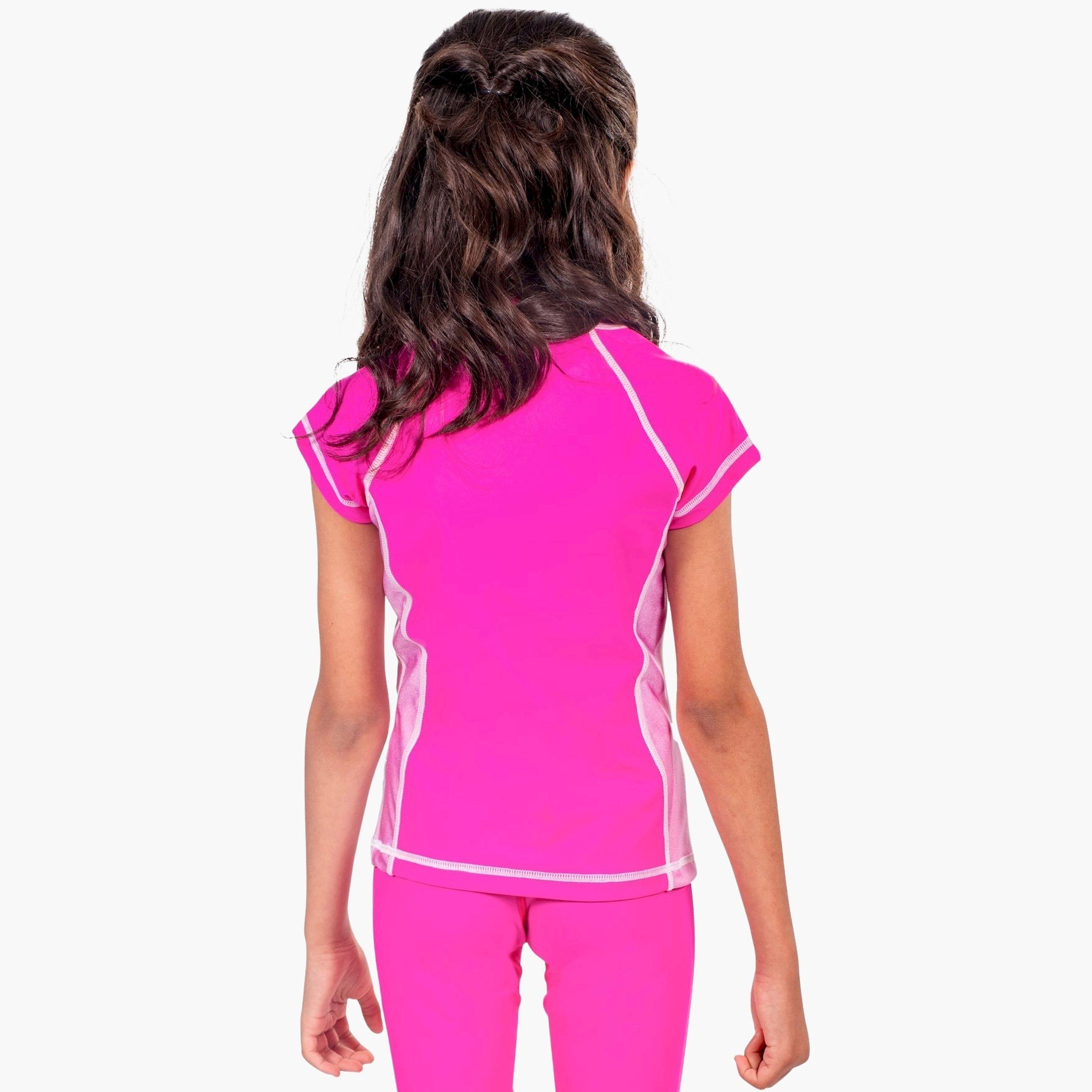 COEGA Girls Kids Rashguard Cap Sleeve - Pink Orange Groovy-girls-clothing-swimwear-image-2