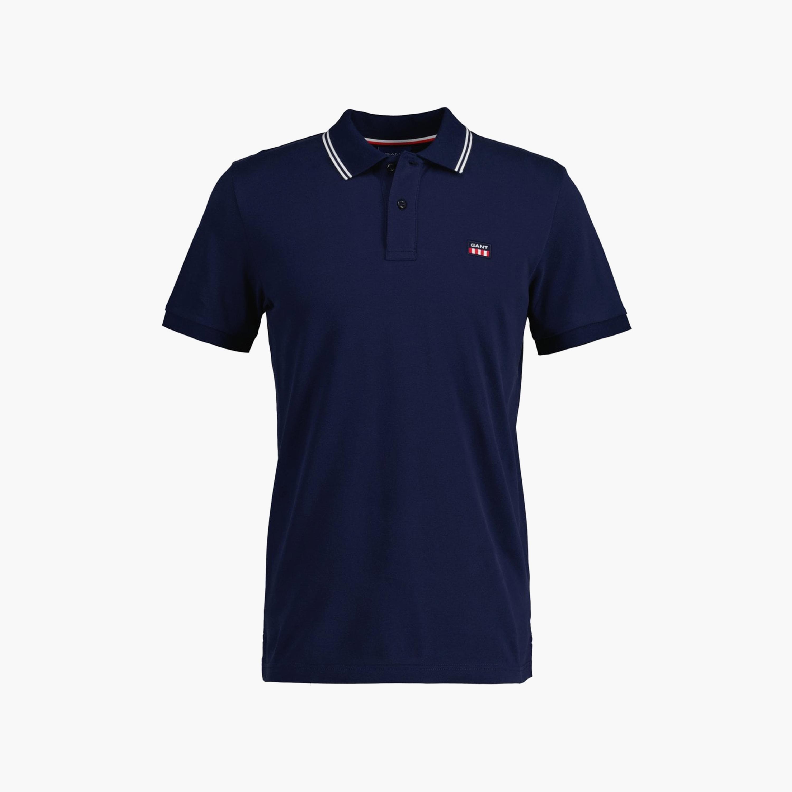 تي-شيرت بولو من جانت لوجو بأكمام قصيرة وياقة-men-clothing-tshirtsandpolos-polos-image-1