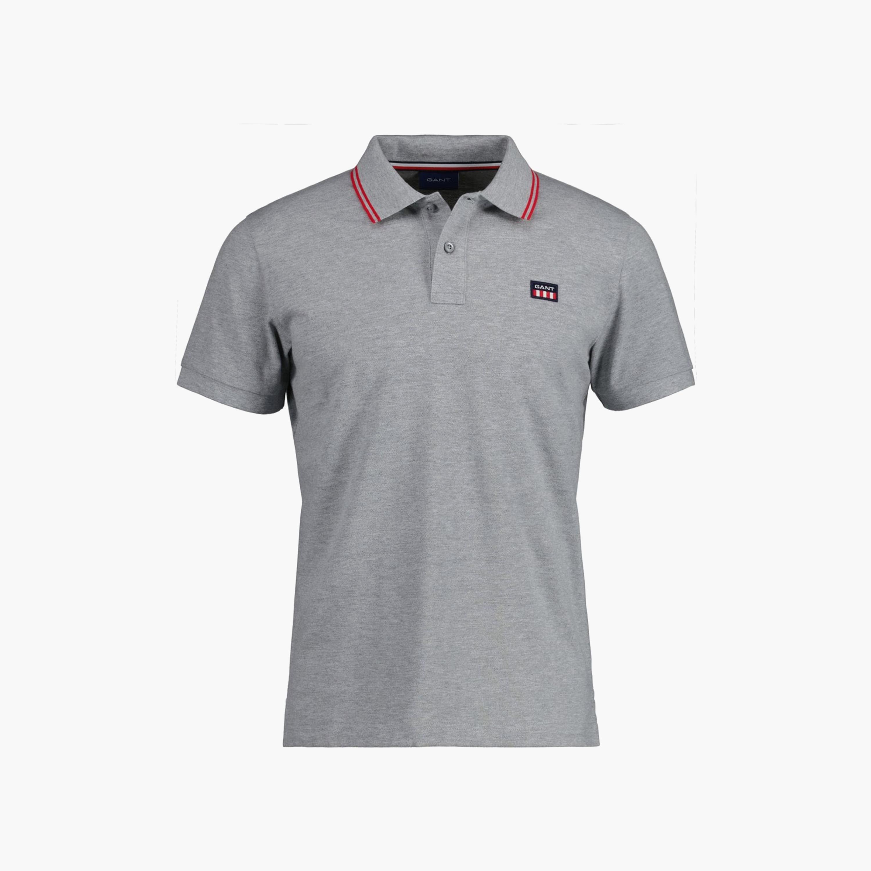 Gant Logo Detail Collared Short Sleeves Polo T-Shirt-men-clothing-tshirtsandpolos-polos-image-1