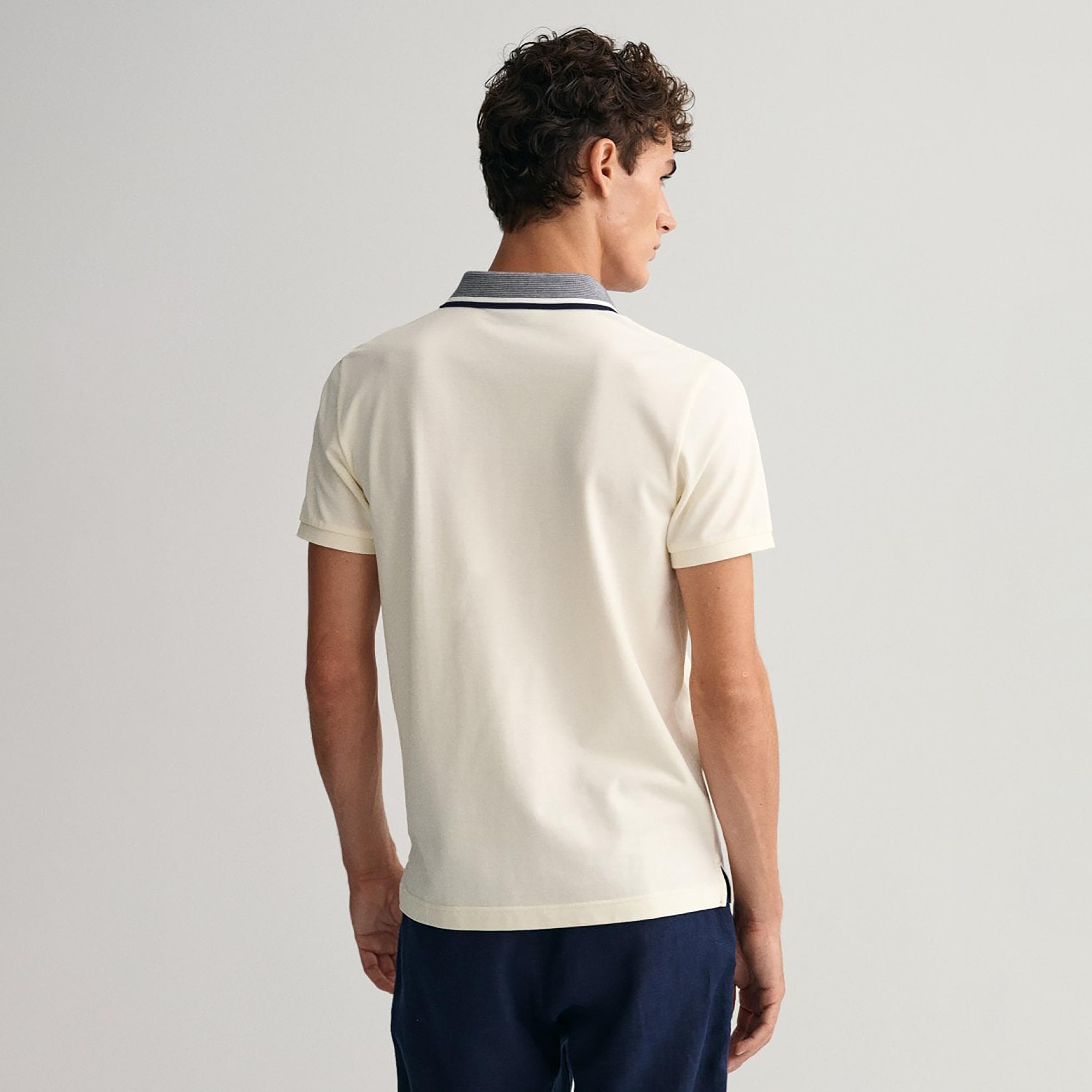 تي-شيرت بولو بأكمام قصيرة وياقة وشعار جانت مطرز-men-clothing-tshirtsandpolos-polos-image-4