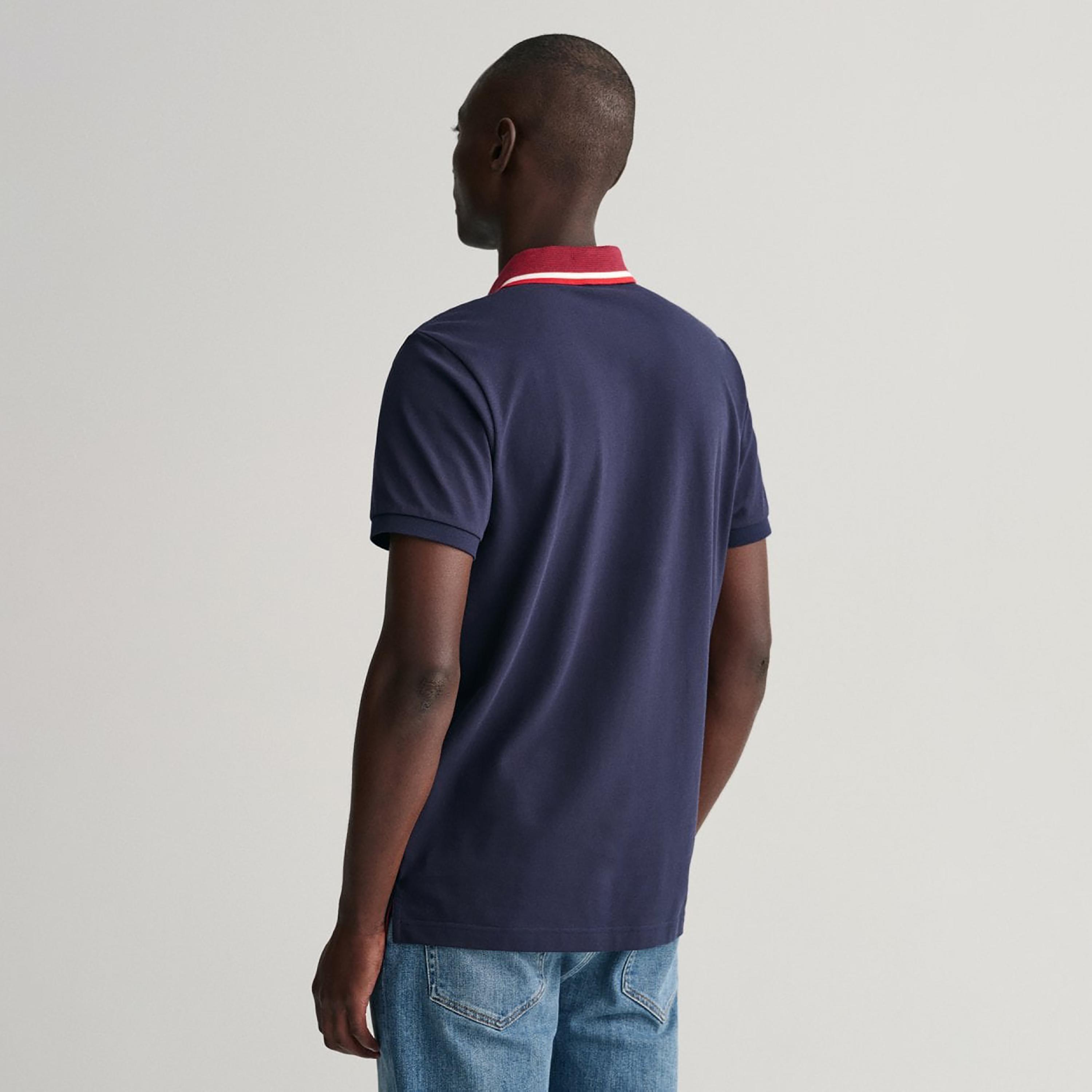 Gant Embroidered Logo Collared Short Sleeves Polo T-Shirt-men-clothing-tshirtsandpolos-polos-image-4