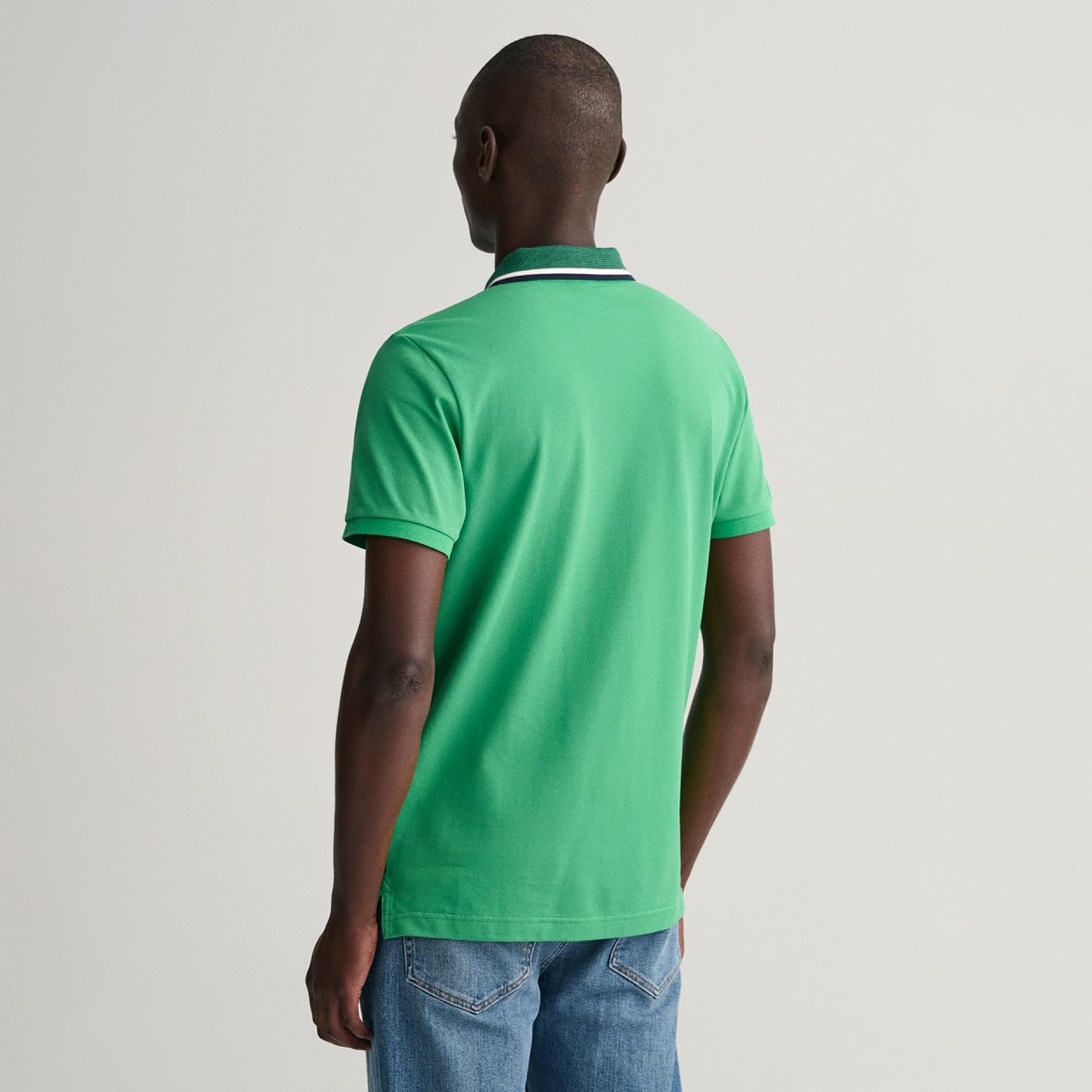 Gant Embroidered Logo Collared Short Sleeves Polo T-Shirt-men-clothing-tshirtsandpolos-polos-image-4
