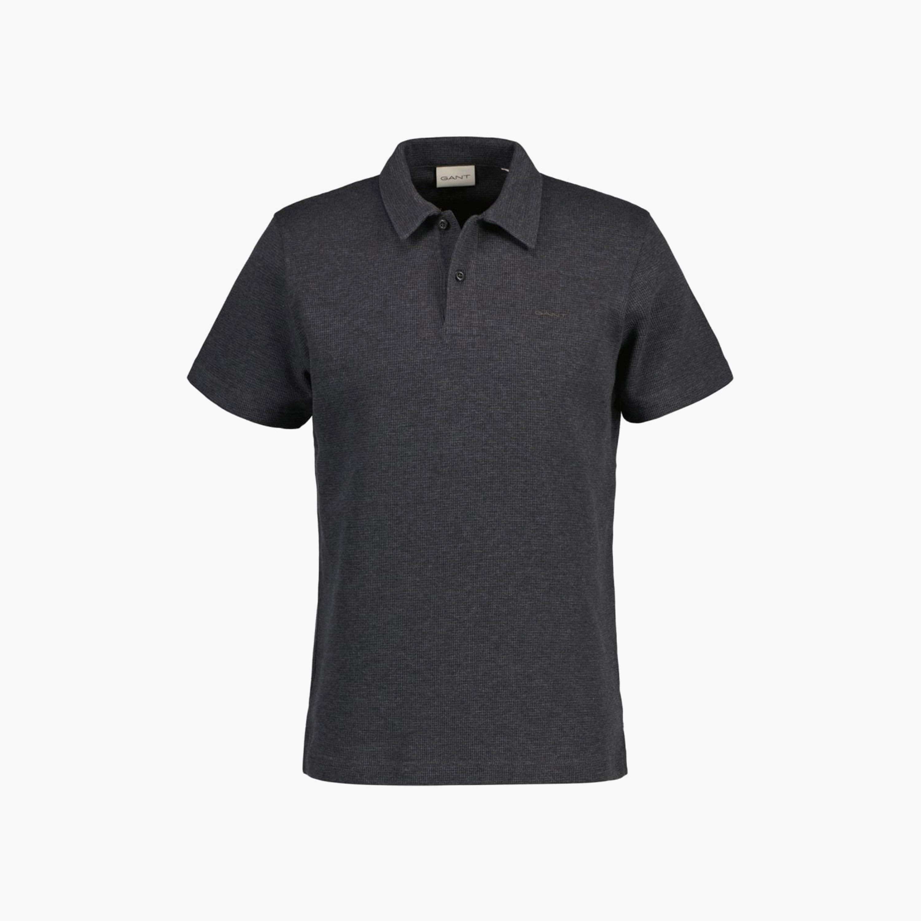 Gant Textured Collared Short Sleeves Polo T-Shirt-men-clothing-tshirtsandpolos-polos-image-1