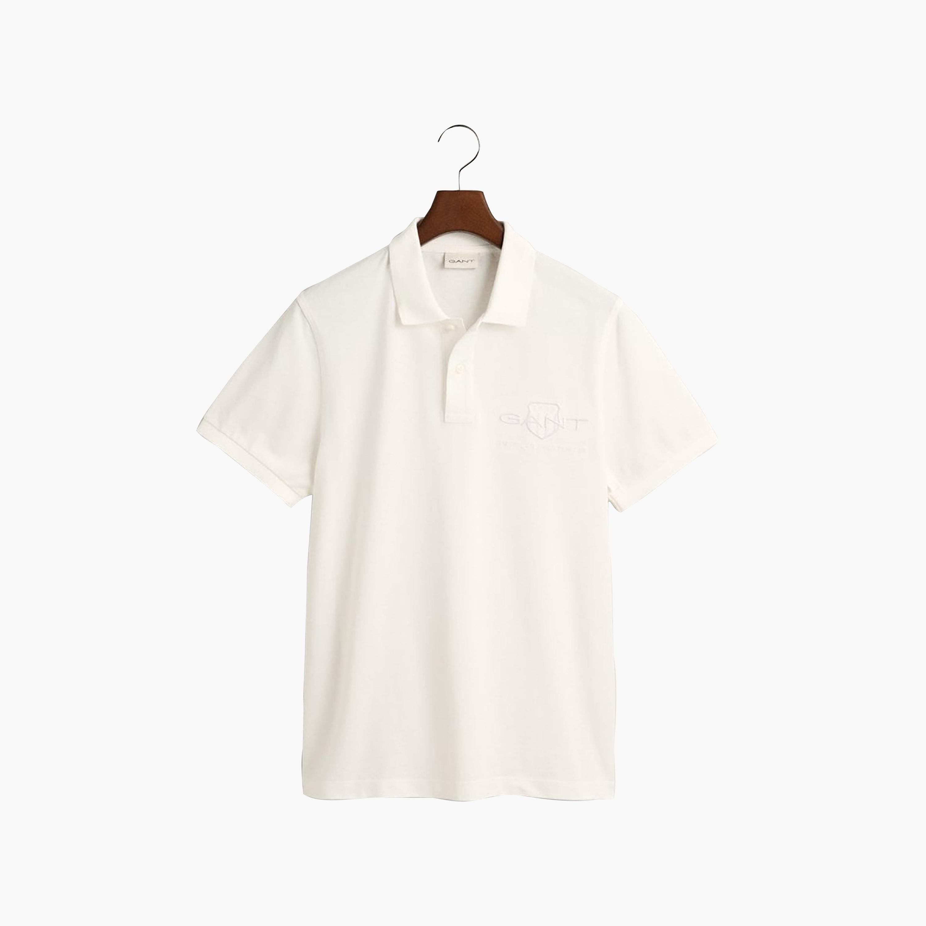 تي-شيرت بولو بأكمام قصيرة وياقة وشعار جانت مطرز-men-clothing-tshirtsandpolos-polos-image-5