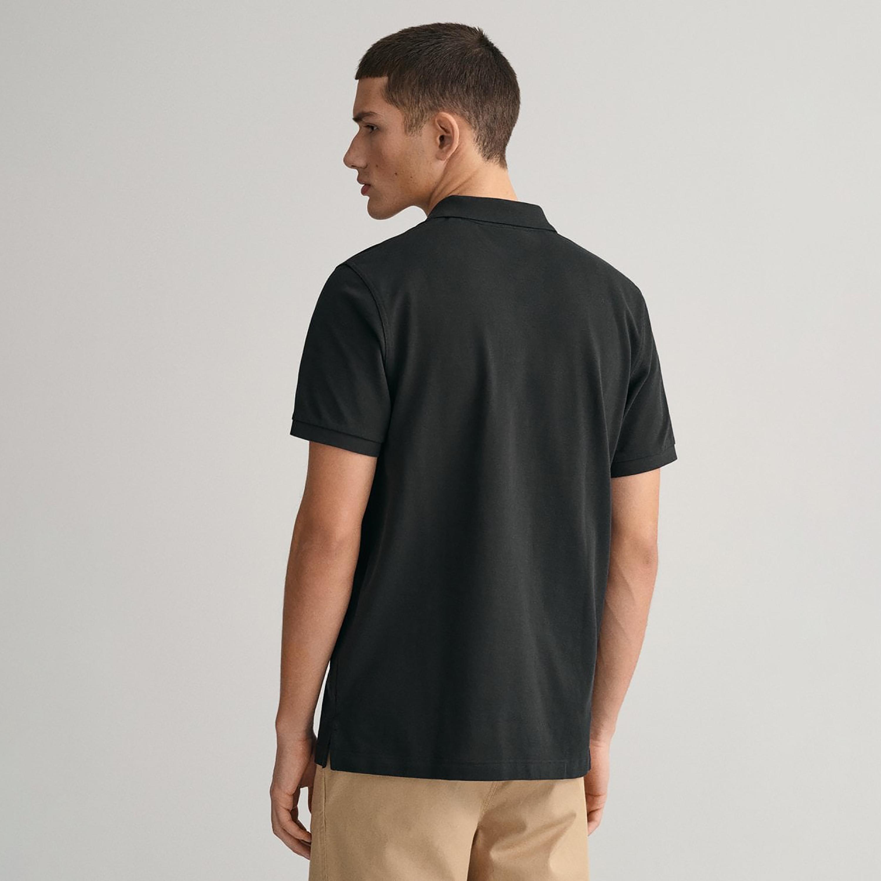 Gant Embroidered Logo Collared Short Sleeves Polo T-Shirt-men-clothing-tshirtsandpolos-polos-image-3