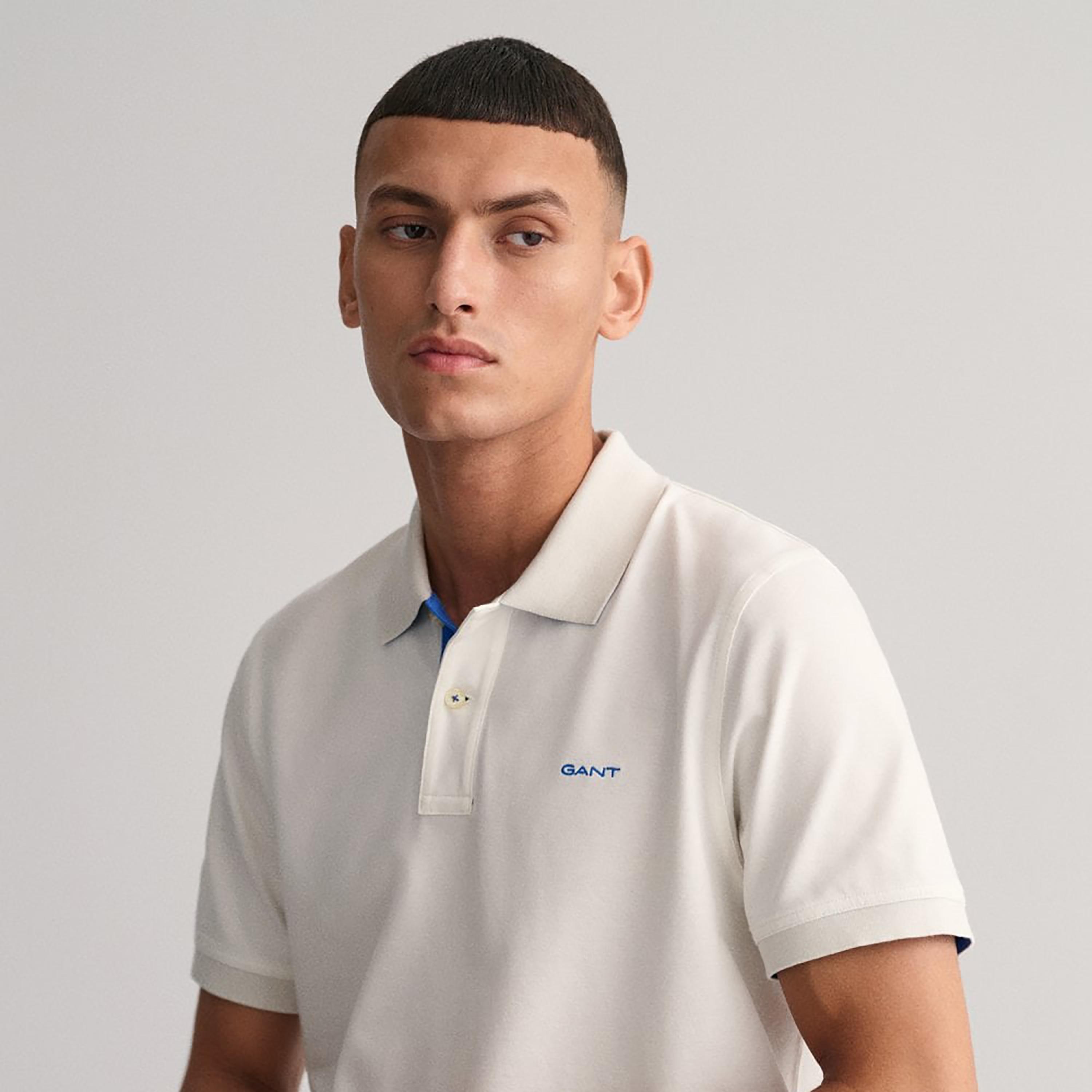 تي-شيرت بولو من جانت لوجو بأكمام قصيرة وياقة-men-clothing-tshirtsandpolos-polos-image-3