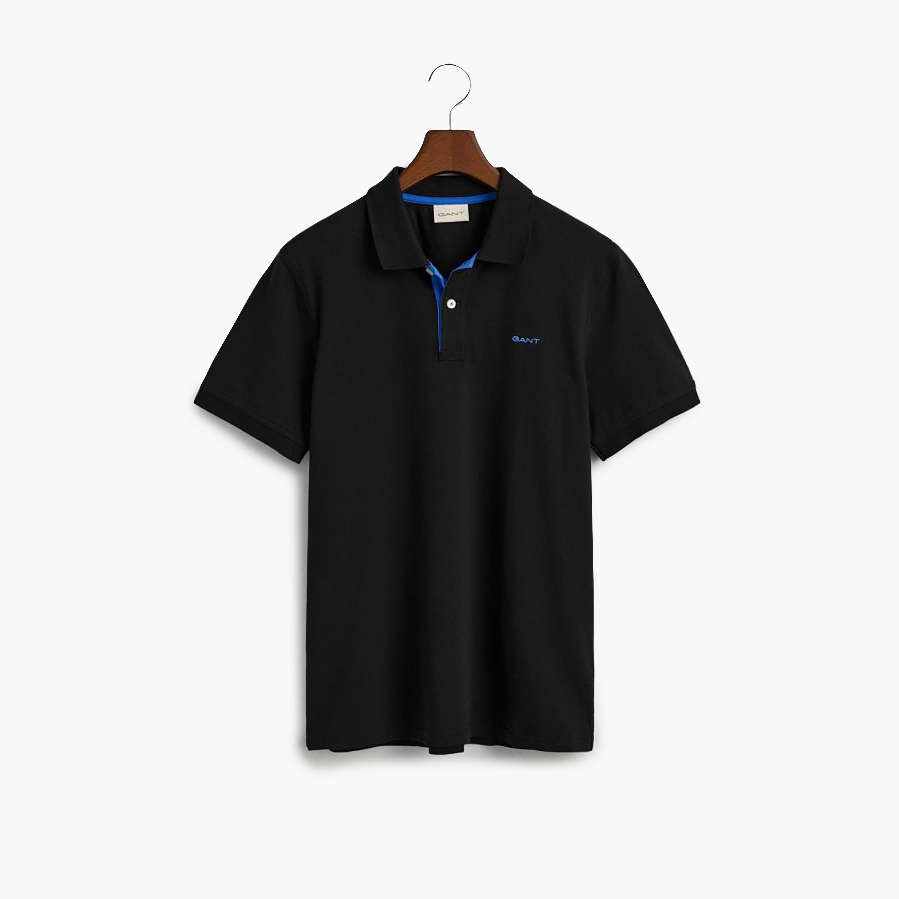 Gant Plain Regular Fit Short Sleeves Pique Rugger Men's Polo T-Shirt-men-clothing-tshirtsandpolos-polos-image-4