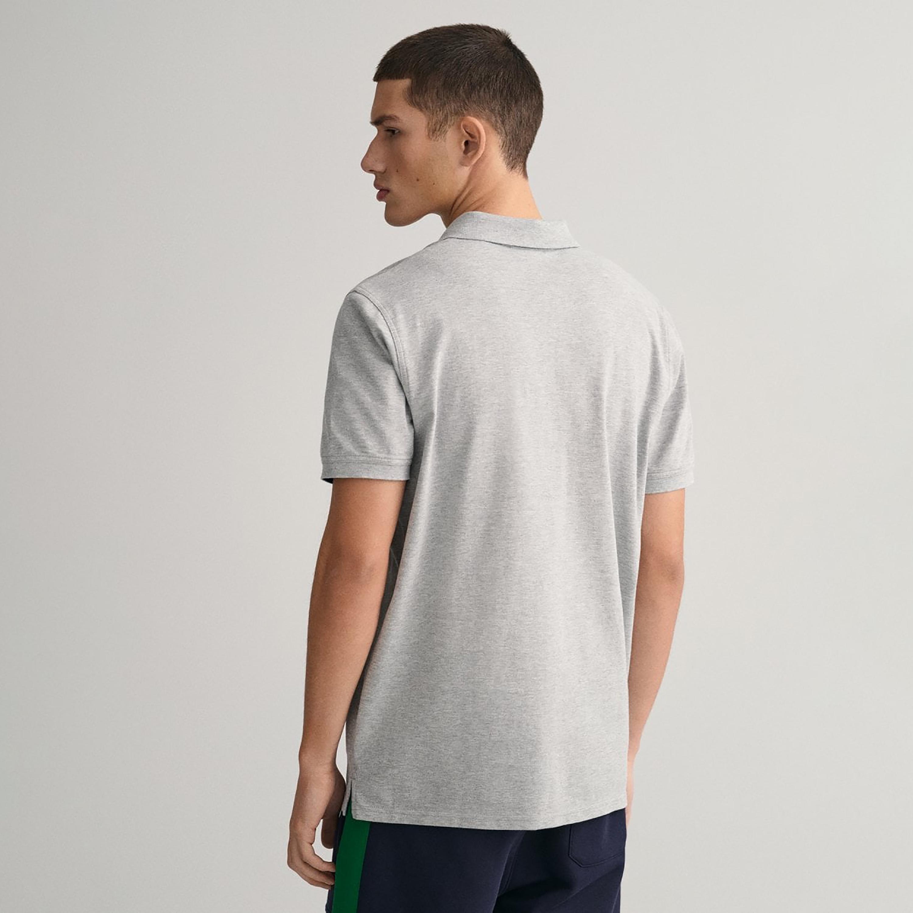 Gant Plain Regular Fit Short Sleeves Pique Rugger Men's Polo T-Shirt-men-clothing-tshirtsandpolos-polos-image-4