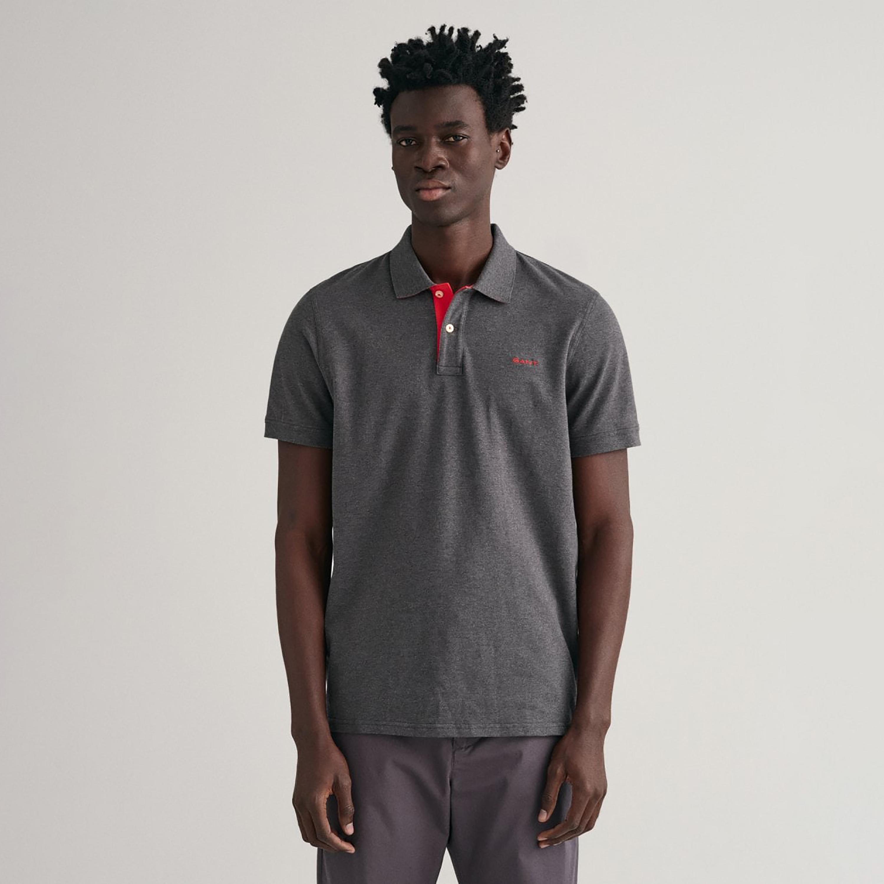 تي-شيرت بولو من جانت لوجو بأكمام قصيرة وياقة-men-clothing-tshirtsandpolos-polos-image-1