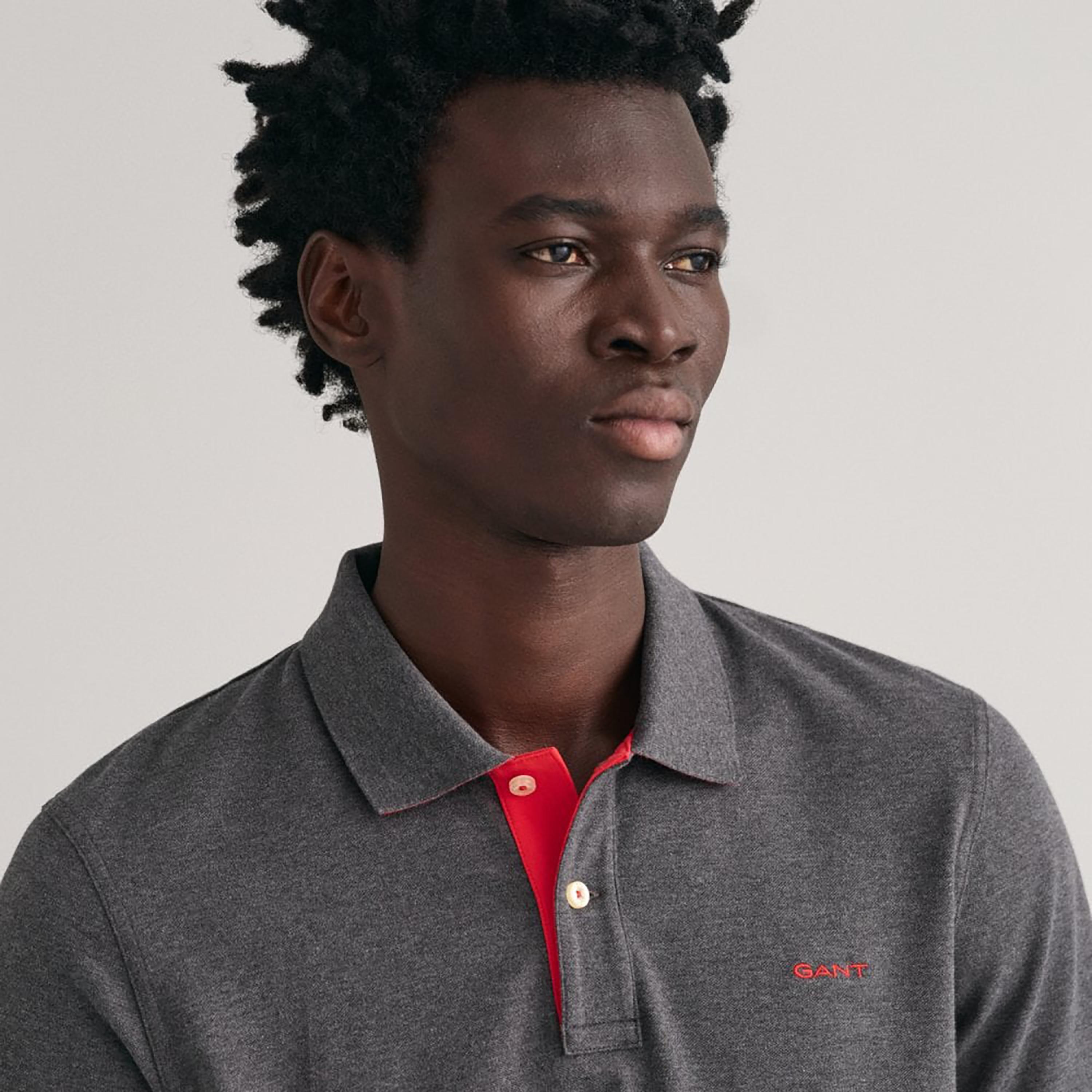 تي-شيرت بولو من جانت لوجو بأكمام قصيرة وياقة-men-clothing-tshirtsandpolos-polos-image-3