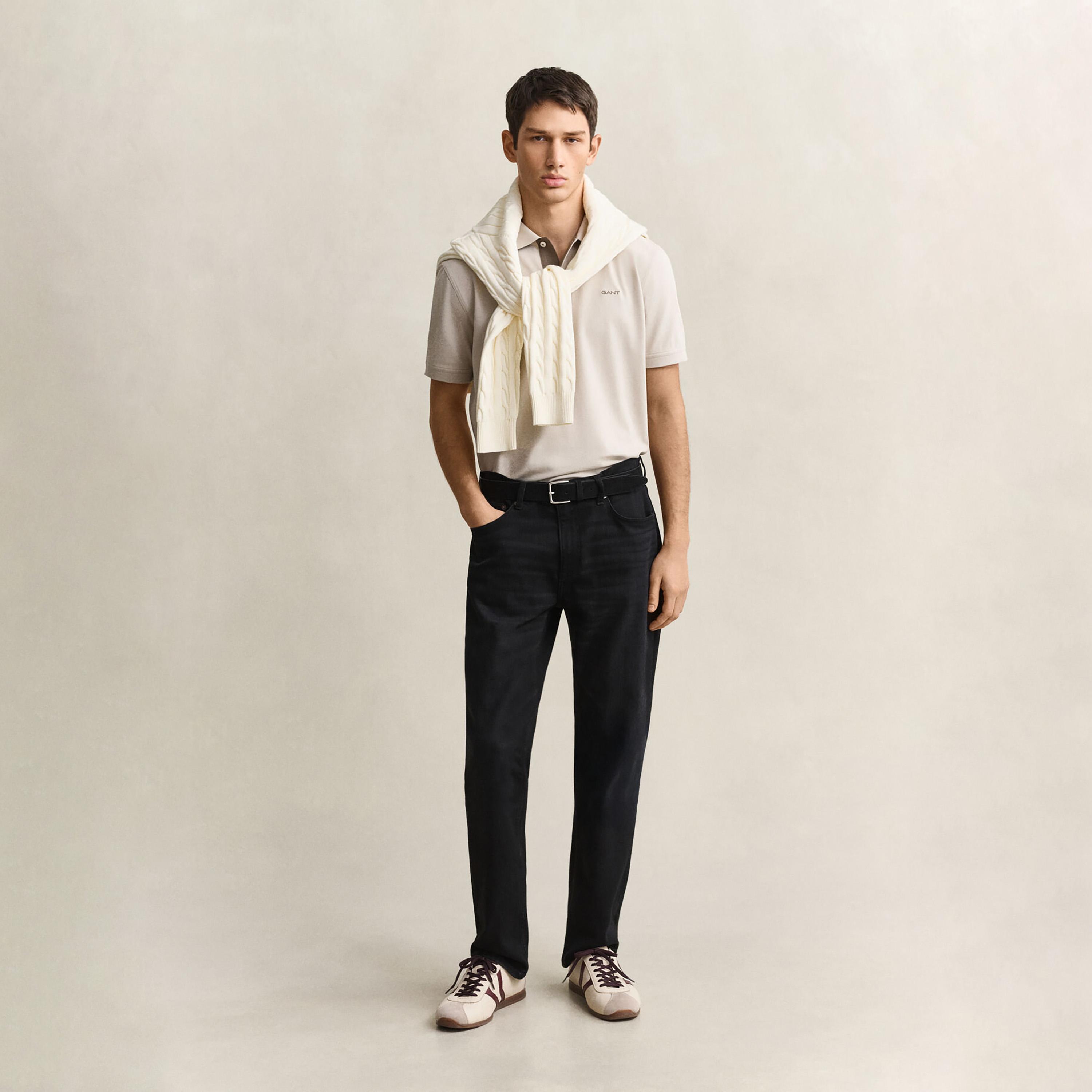 تي-شيرت بولو من جانت لوجو بأكمام قصيرة وياقة-men-clothing-tshirtsandpolos-polos-image-2