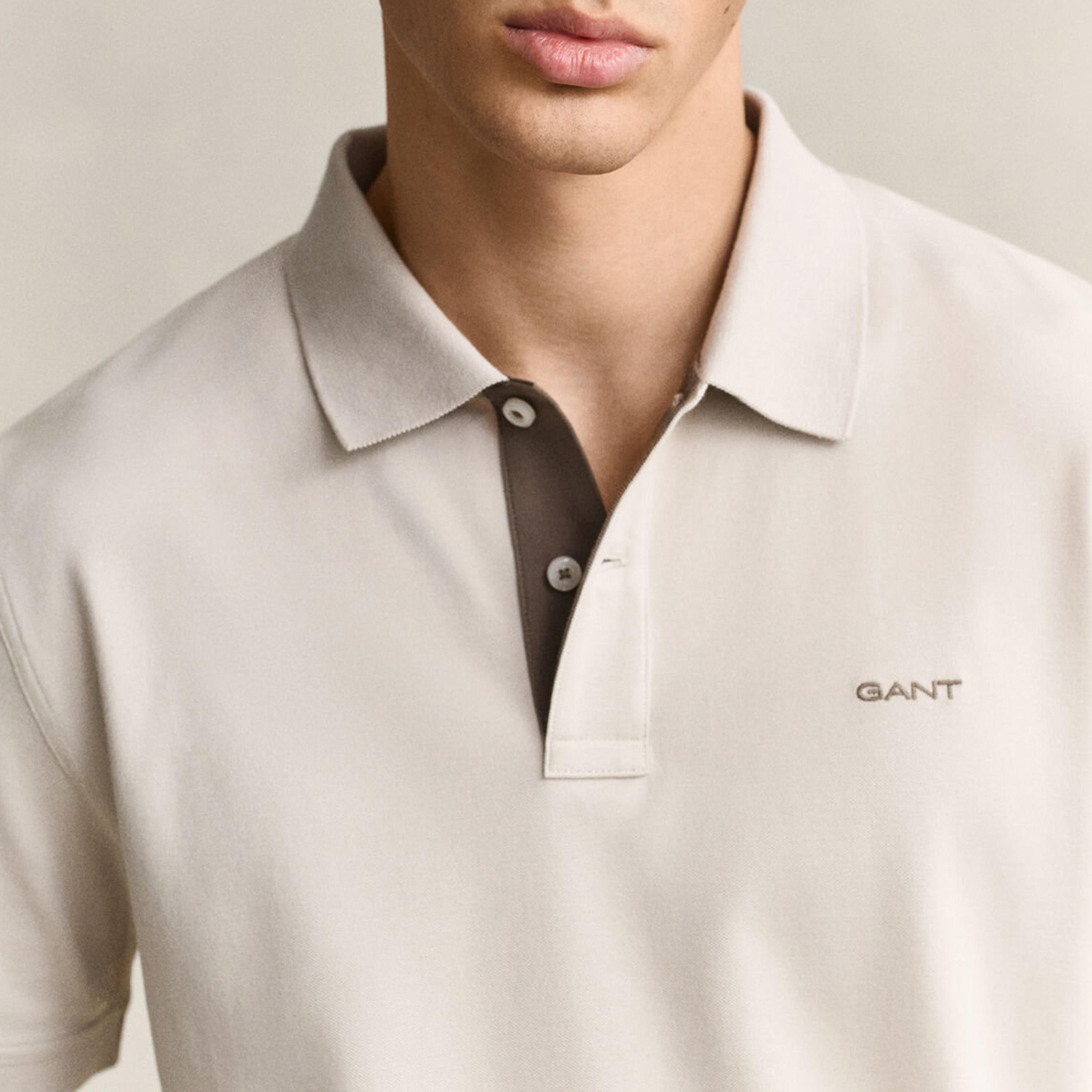 تي-شيرت بولو من جانت لوجو بأكمام قصيرة وياقة-men-clothing-tshirtsandpolos-polos-image-3