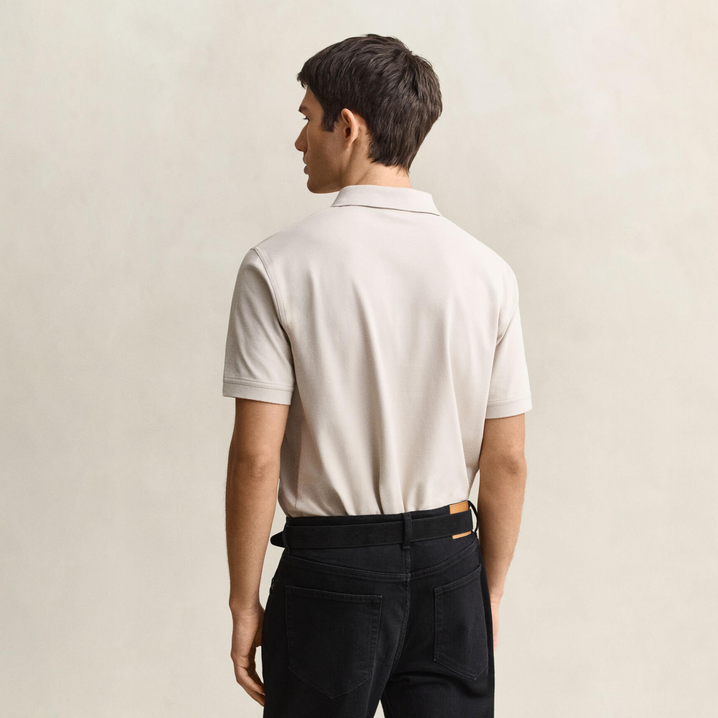 تي-شيرت بولو من جانت لوجو بأكمام قصيرة وياقة-men-clothing-tshirtsandpolos-polos-image-4