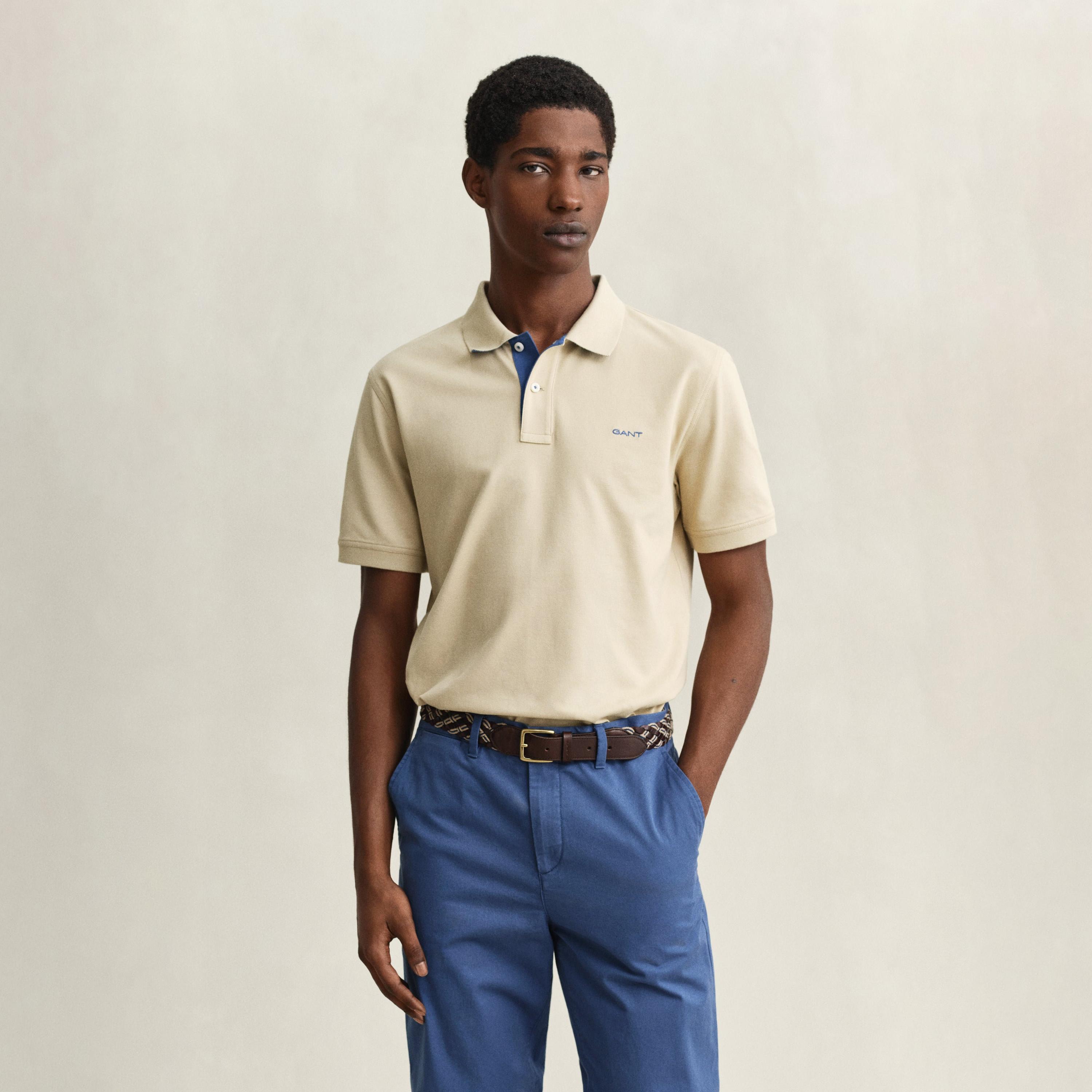 Gant Plain Collared Short Sleeves Men's Polo T-Shirt-men-clothing-tshirtsandpolos-polos-image-9