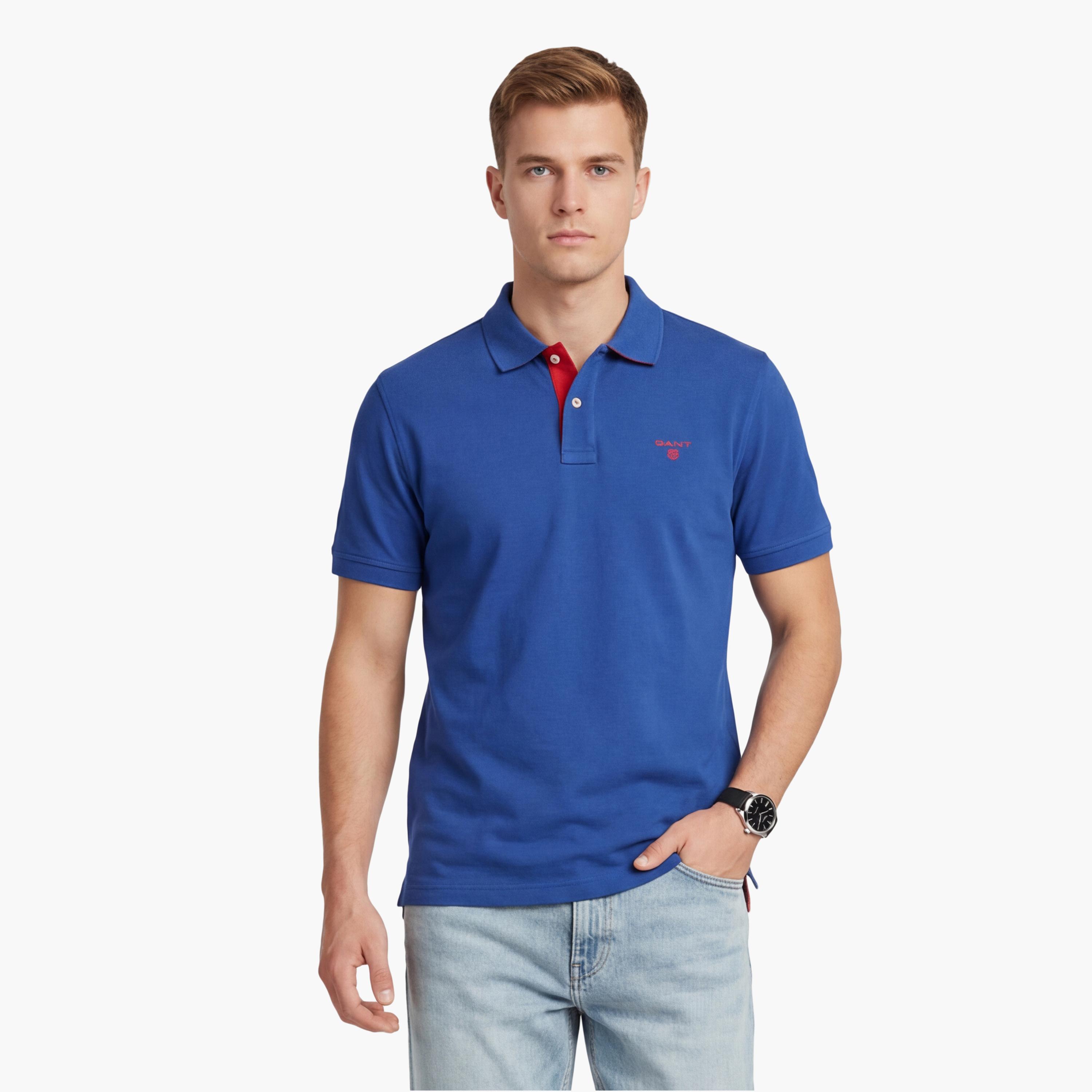 Gant Plain Collared Short Sleeves Men's Polo T-Shirt-men-clothing-tshirtsandpolos-polos-image-25