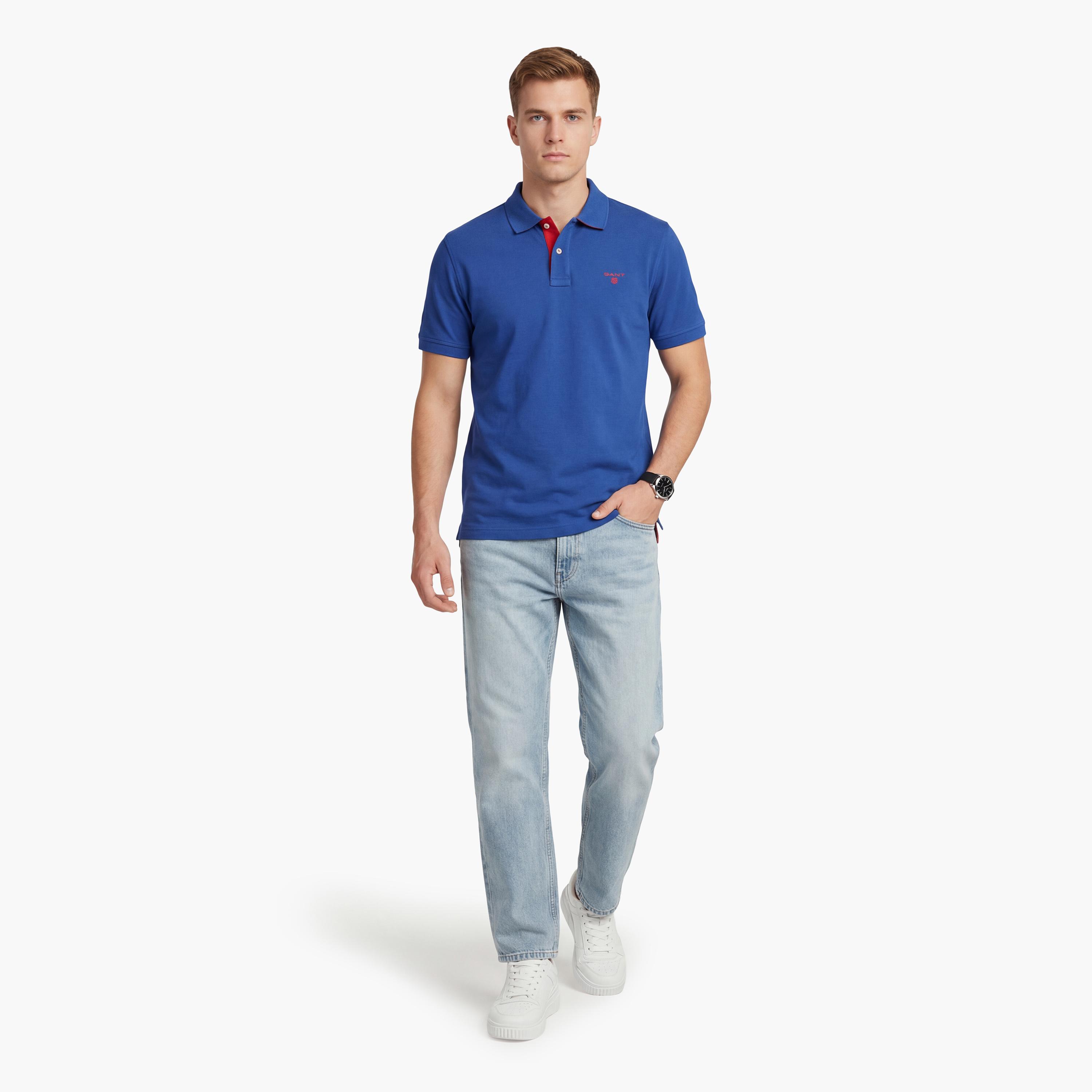 Gant Plain Collared Short Sleeves Men's Polo T-Shirt-men-clothing-tshirtsandpolos-polos-image-26