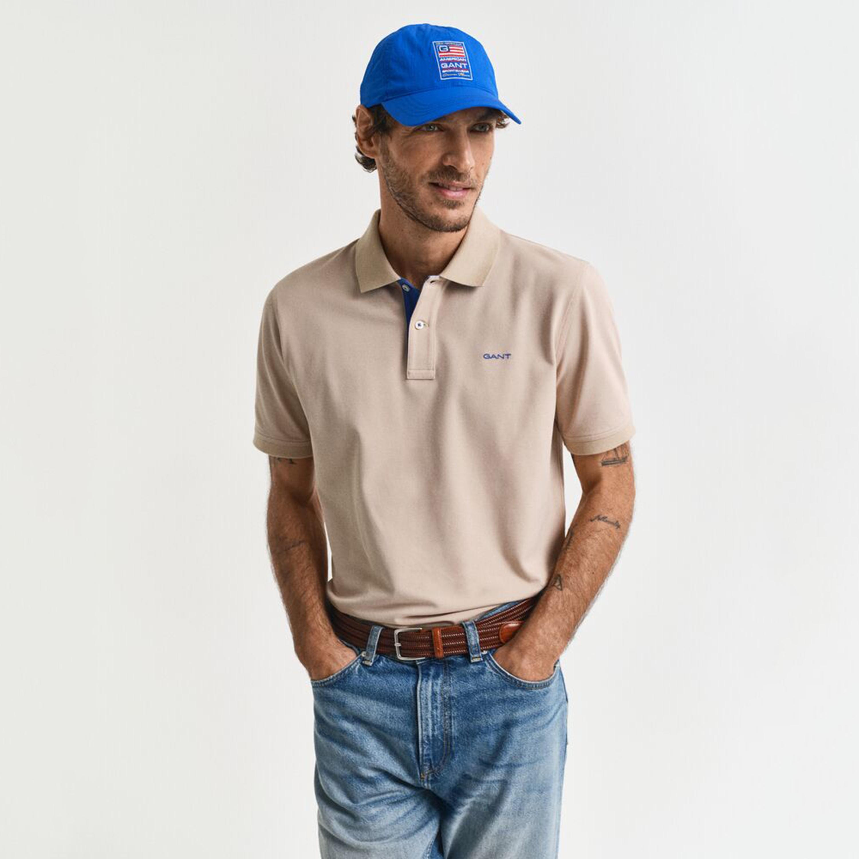 Gant Plain Collared Short Sleeves Men's Polo T-Shirt-men-clothing-tshirtsandpolos-polos-image-1