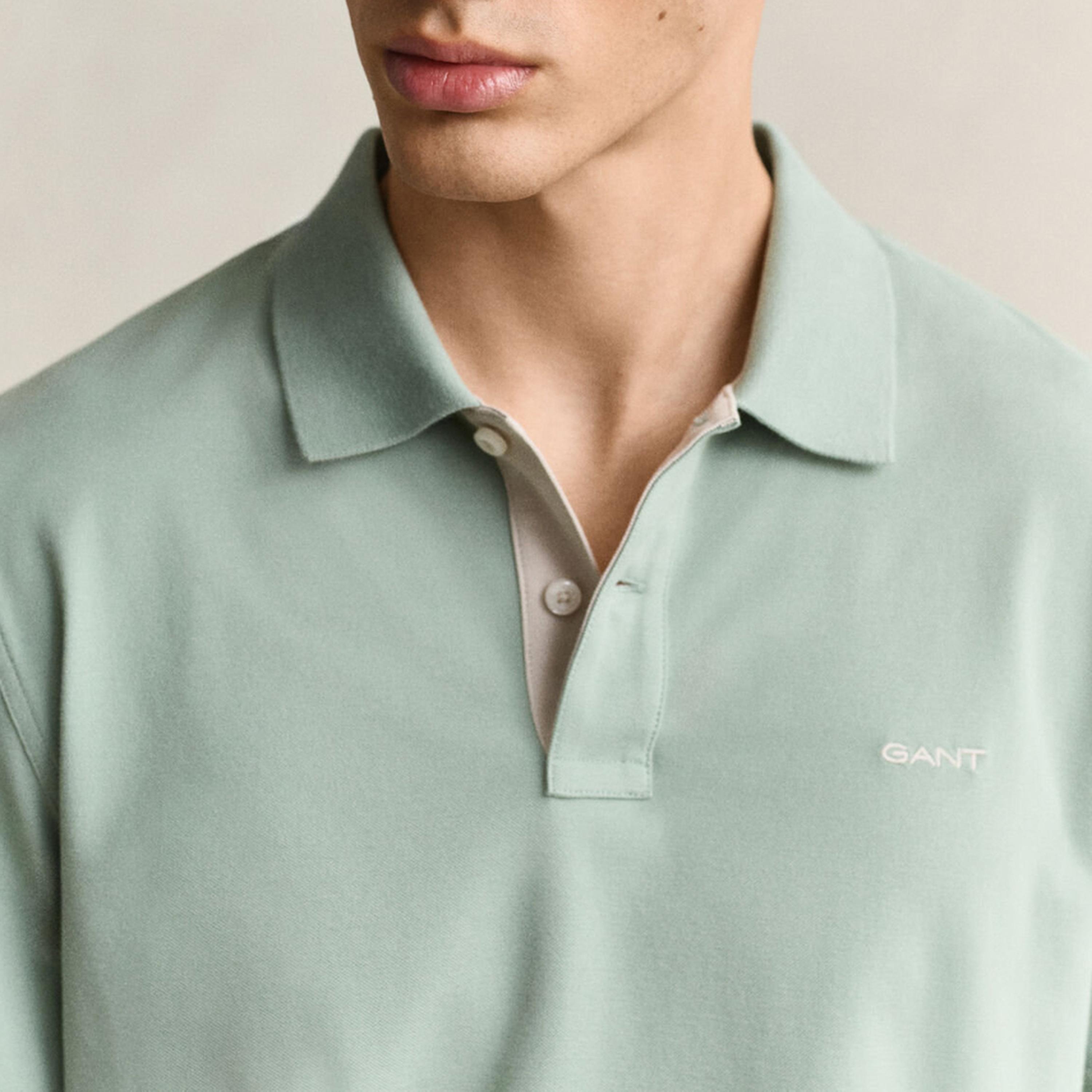 تي-شيرت بولو من جانت لوجو بأكمام قصيرة وياقة-men-clothing-tshirtsandpolos-polos-image-3