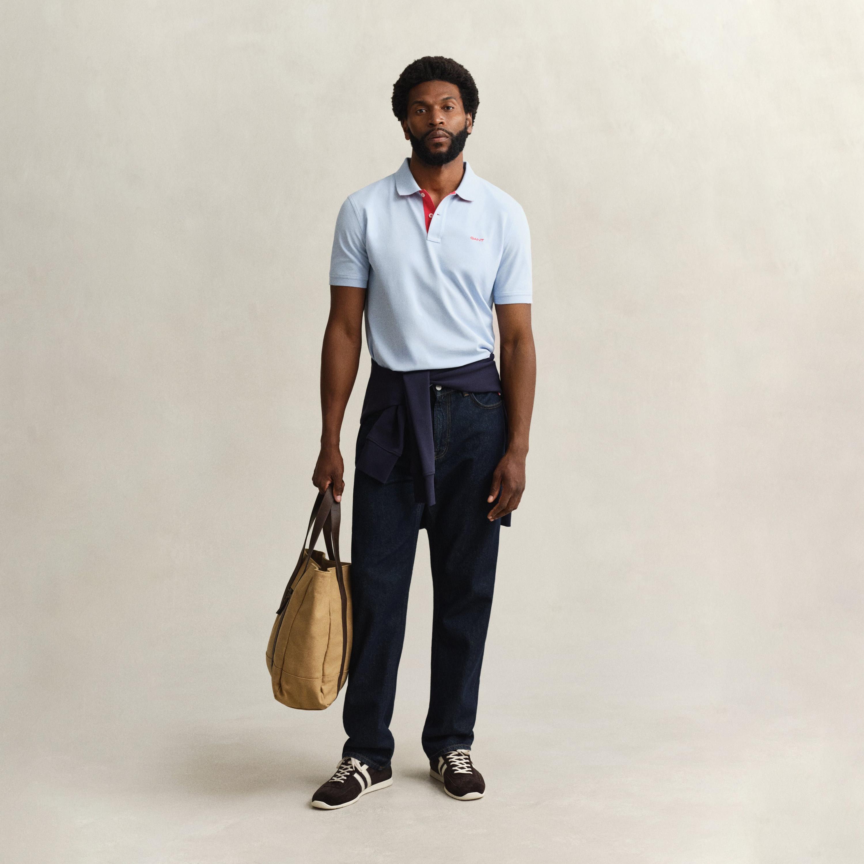 Gant Plain Collared Short Sleeves Men's Polo T-Shirt-men-clothing-tshirtsandpolos-polos-image-32