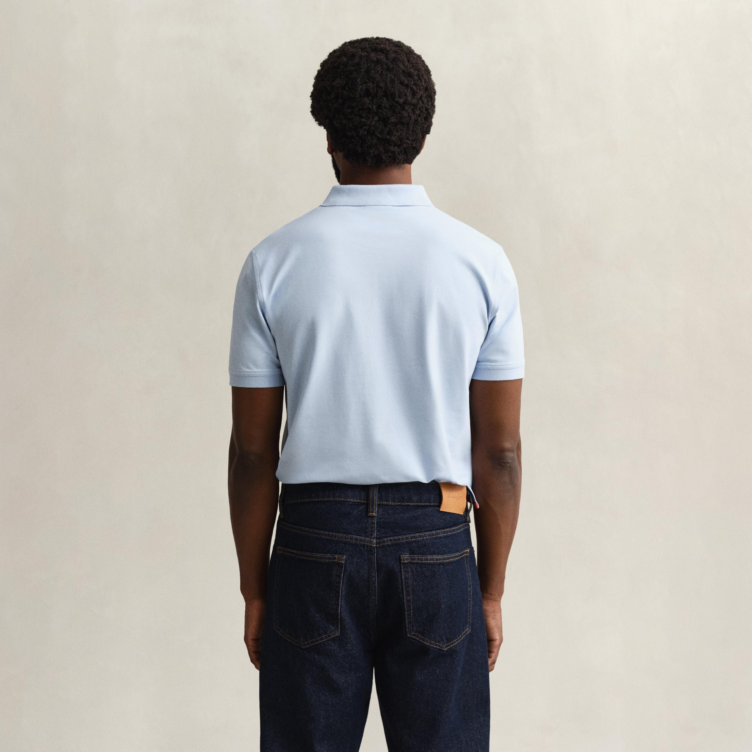 Gant Plain Collared Short Sleeves Men's Polo T-Shirt-men-clothing-tshirtsandpolos-polos-image-34