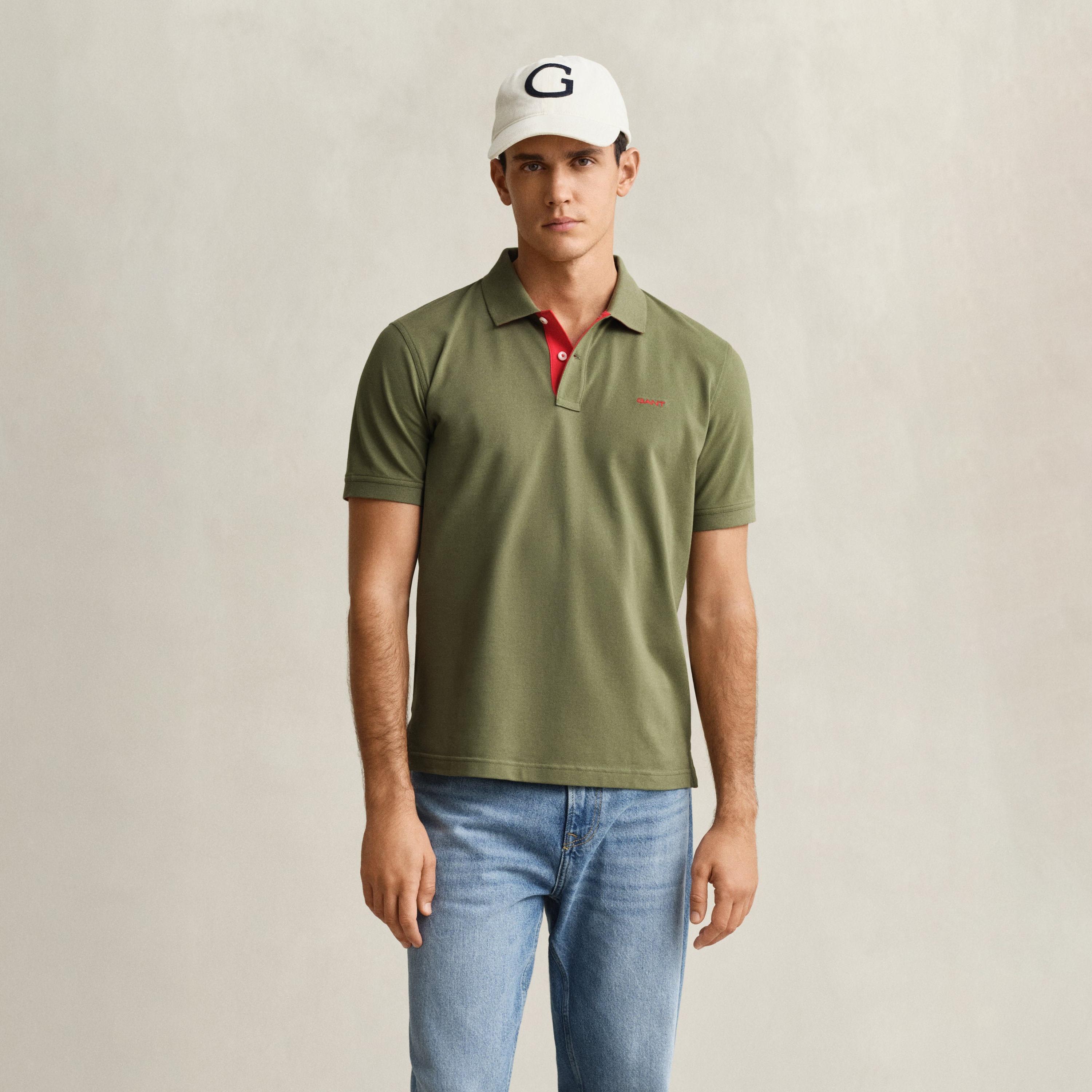 Gant Plain Collared Short Sleeves Men's Polo T-Shirt-men-clothing-tshirtsandpolos-polos-image-20