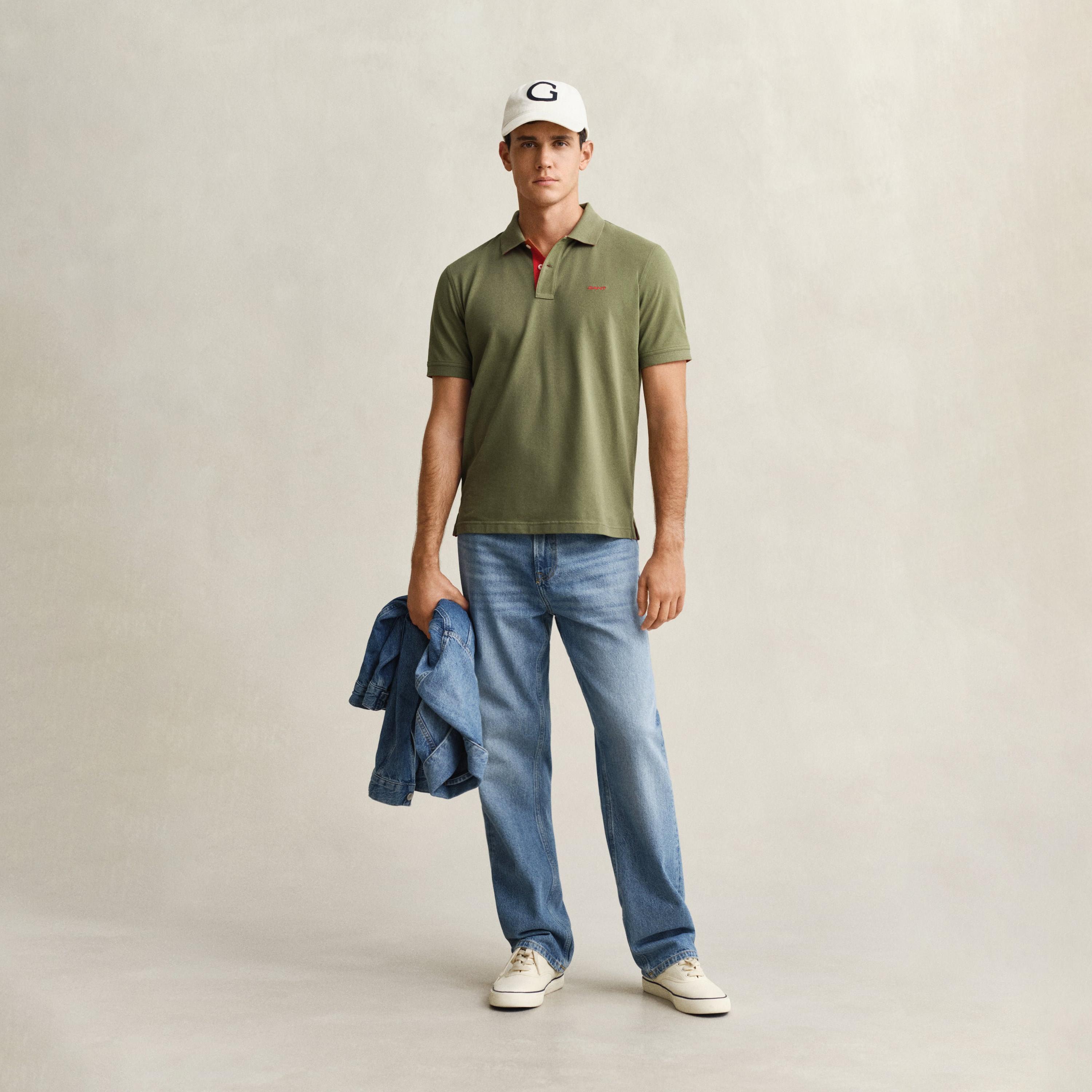 Gant Plain Collared Short Sleeves Men's Polo T-Shirt-men-clothing-tshirtsandpolos-polos-image-21