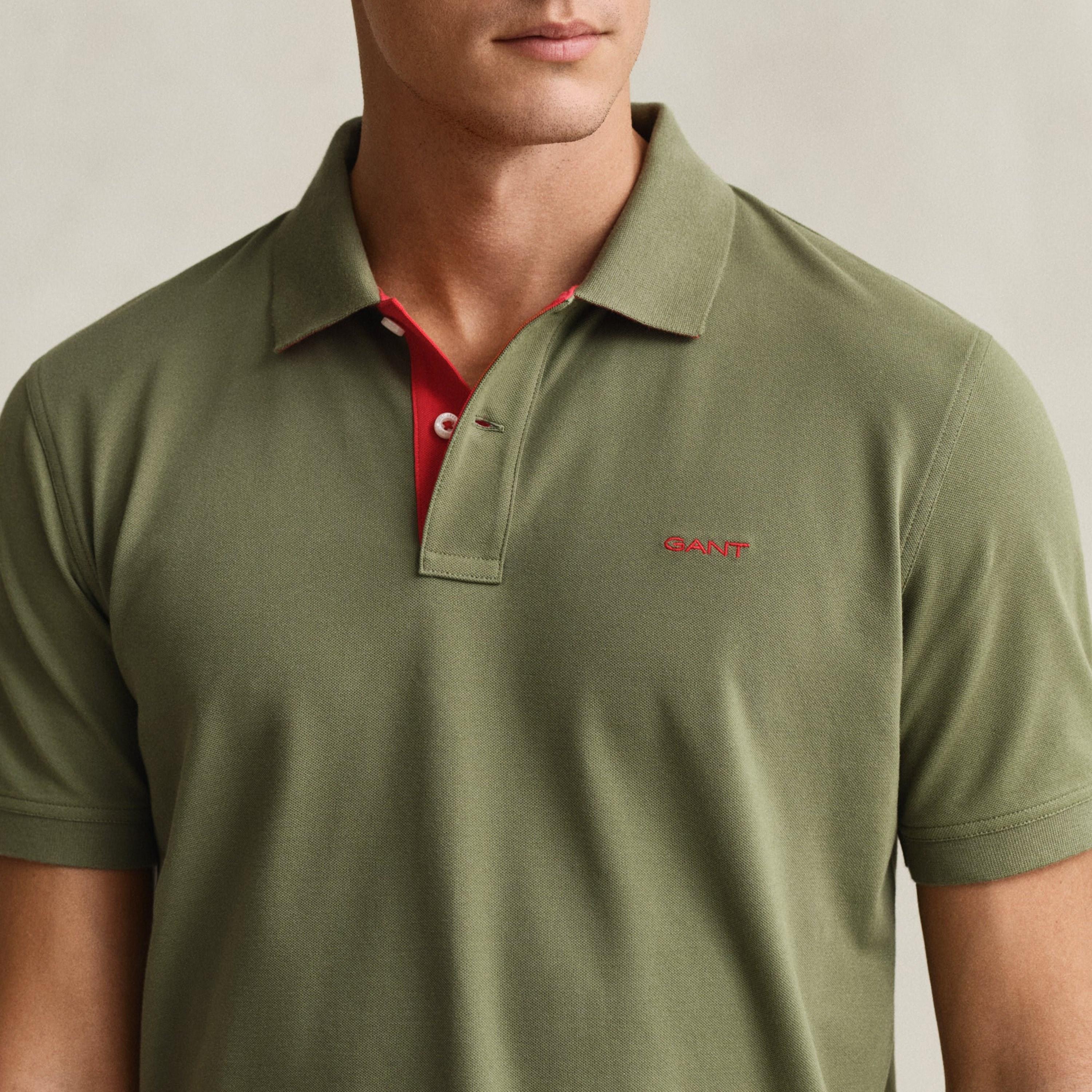 Gant Plain Collared Short Sleeves Men's Polo T-Shirt-men-clothing-tshirtsandpolos-polos-image-22