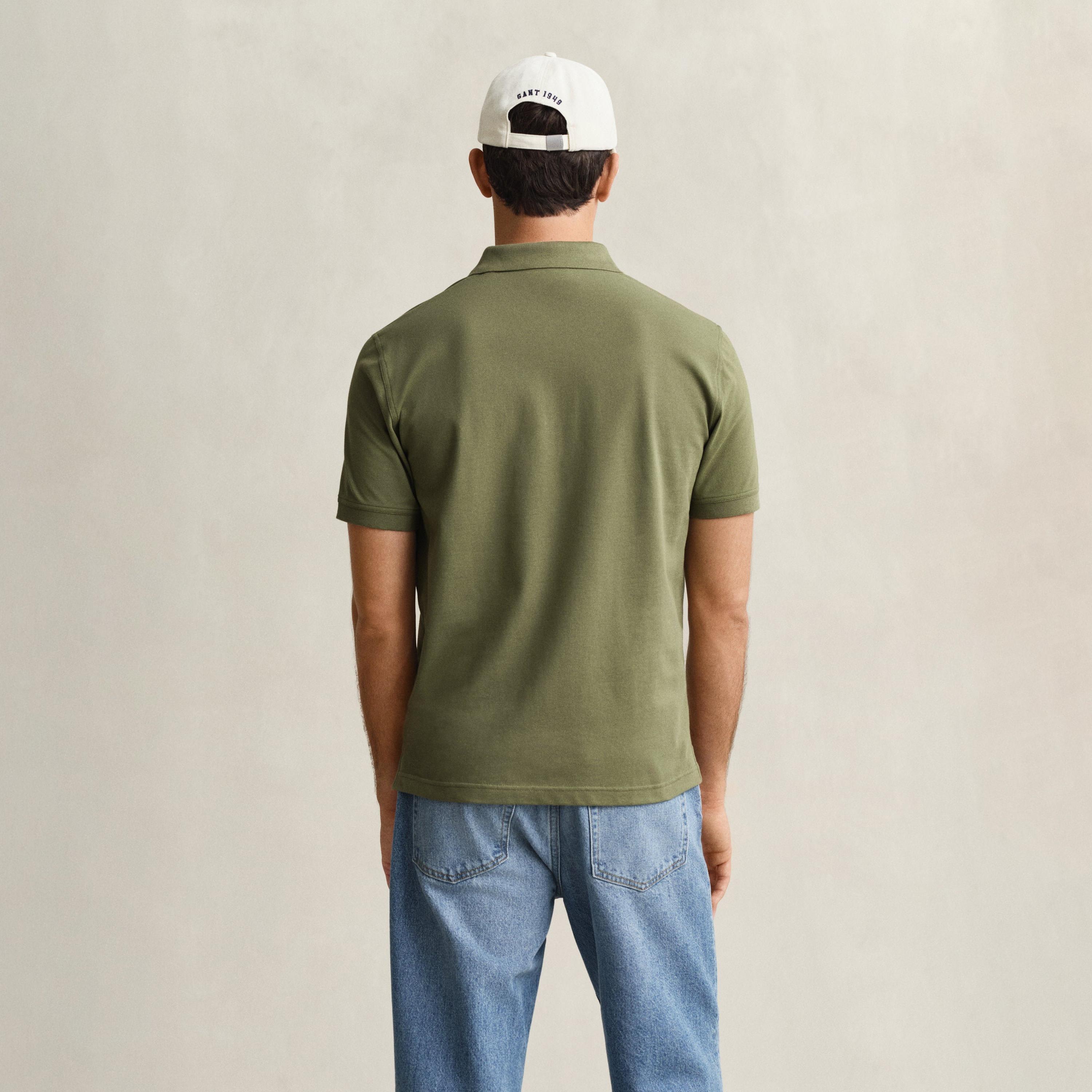 Gant Plain Collared Short Sleeves Men's Polo T-Shirt-men-clothing-tshirtsandpolos-polos-image-23