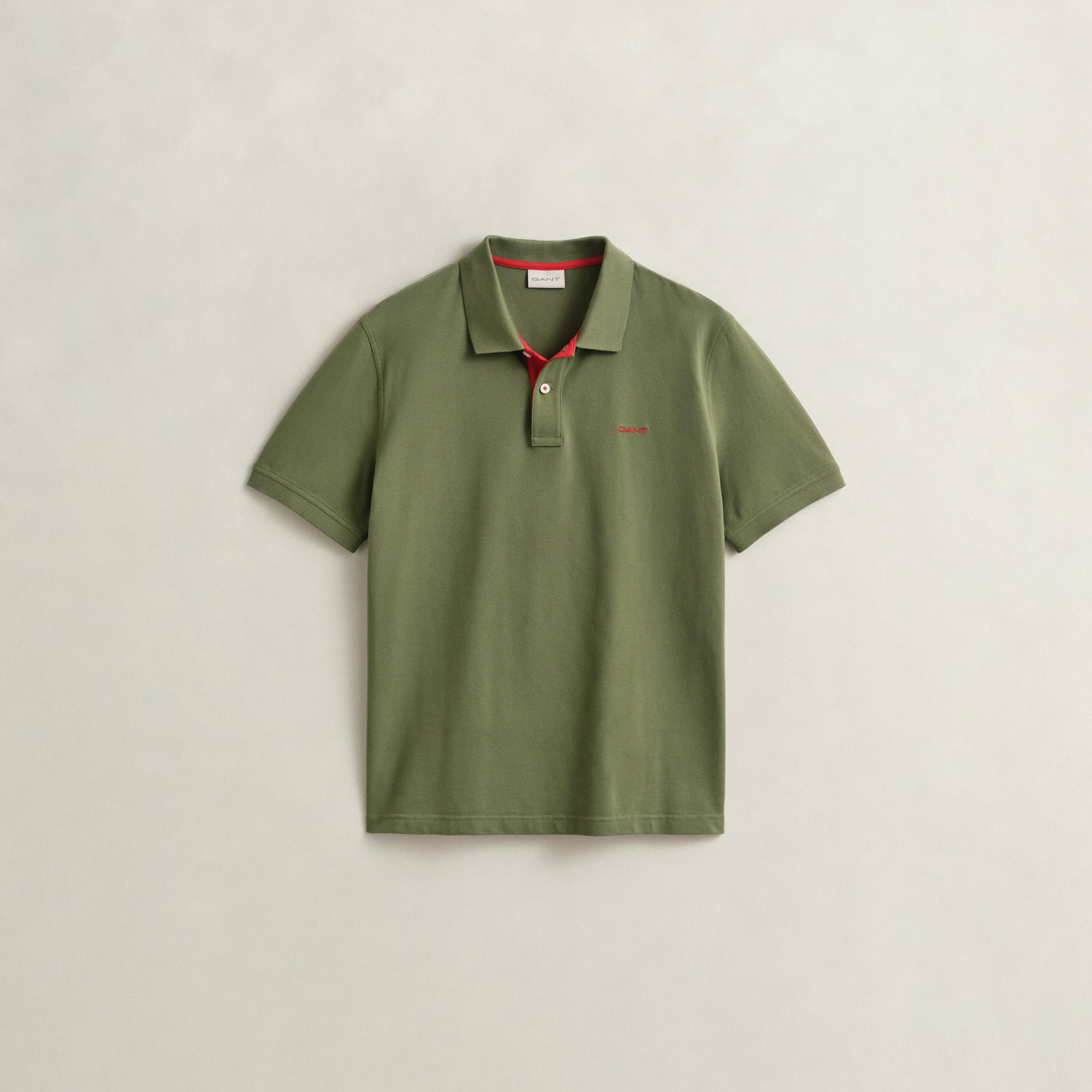 Gant Plain Collared Short Sleeves Men's Polo T-Shirt-men-clothing-tshirtsandpolos-polos-image-24