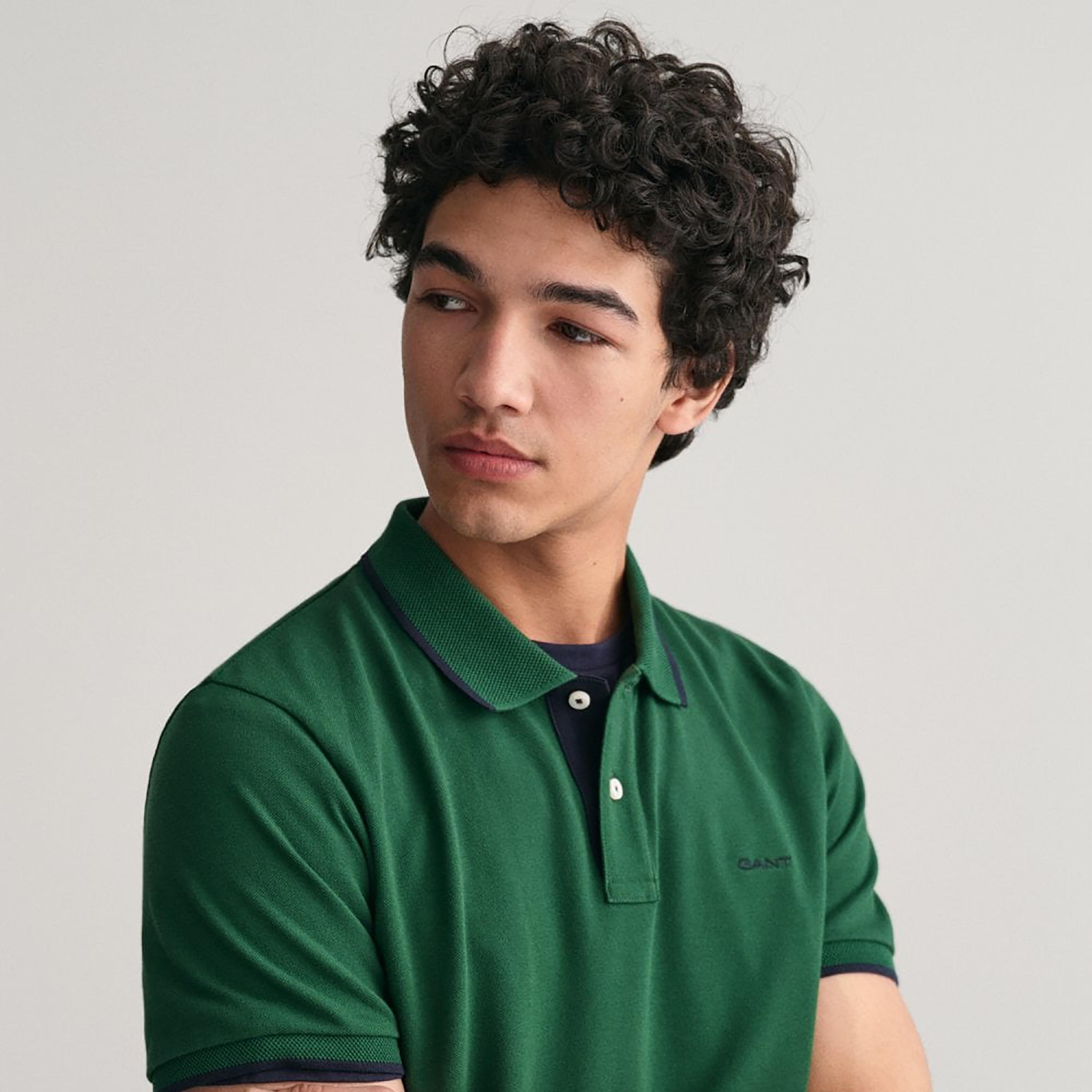 Gant Logo Detail Collared Short Sleeves Polo T-Shirt-men-clothing-tshirtsandpolos-polos-image-3