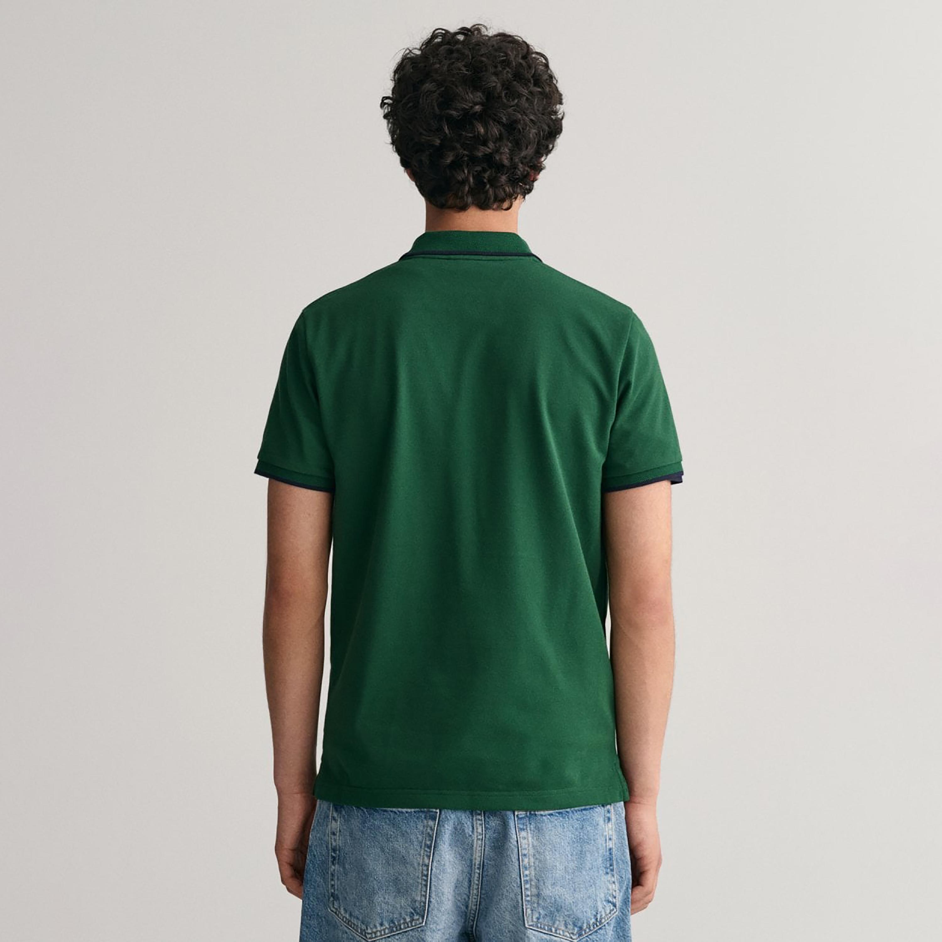 Gant Logo Detail Collared Short Sleeves Polo T-Shirt-men-clothing-tshirtsandpolos-polos-image-4