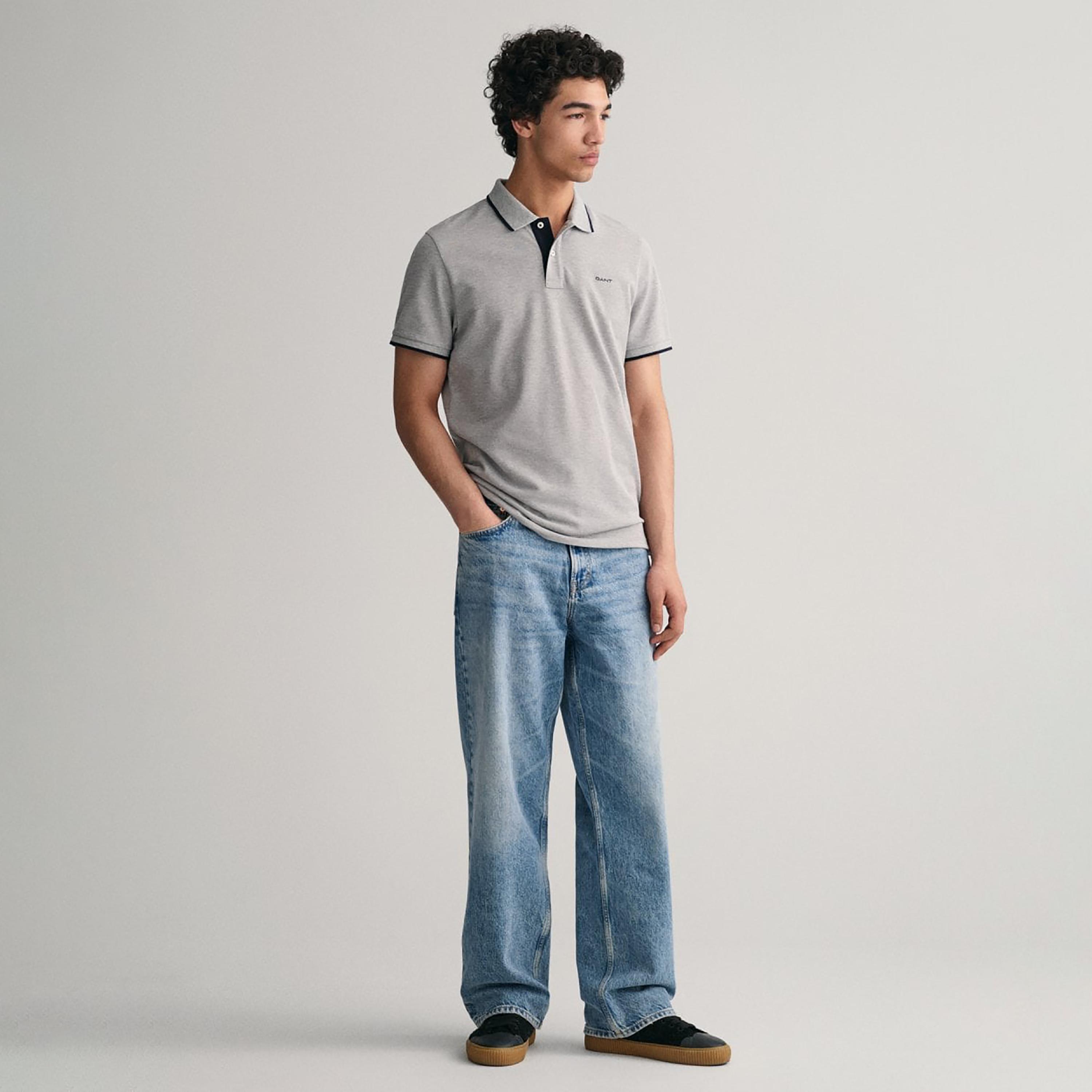 Gant Logo Detail Collared Short Sleeves Polo T-Shirt-men-clothing-tshirtsandpolos-polos-image-2