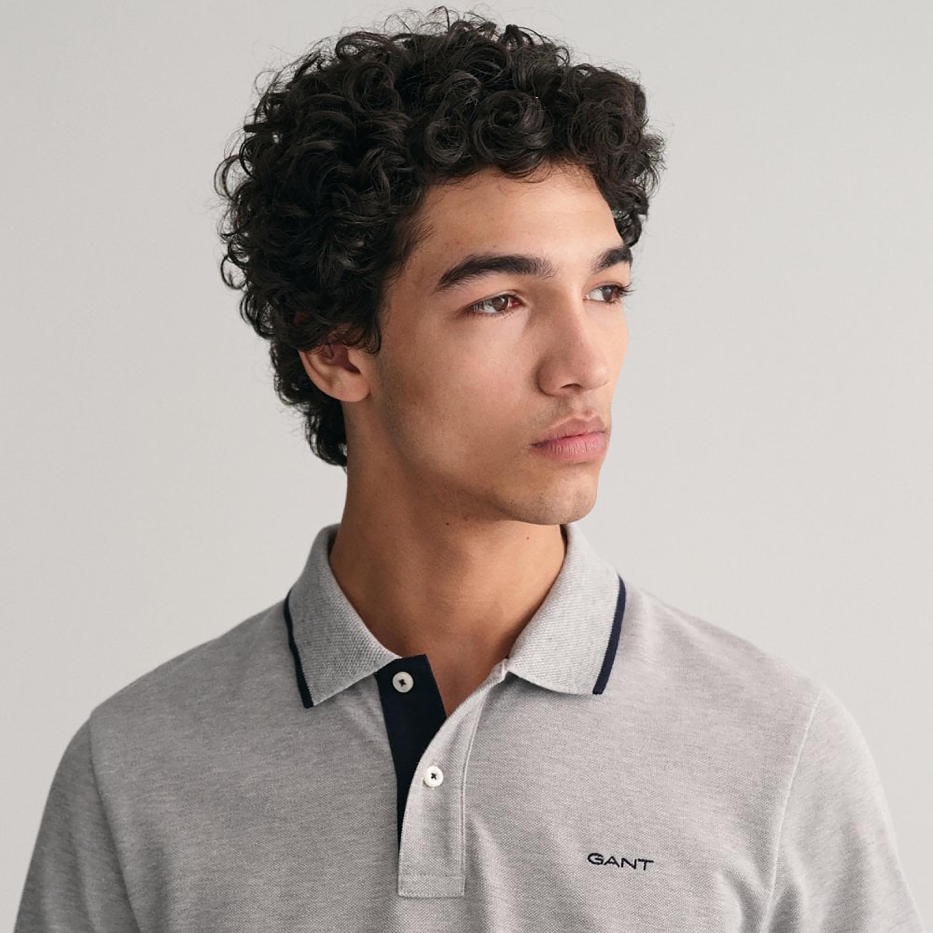 Gant Logo Detail Collared Short Sleeves Polo T-Shirt-men-clothing-tshirtsandpolos-polos-image-3