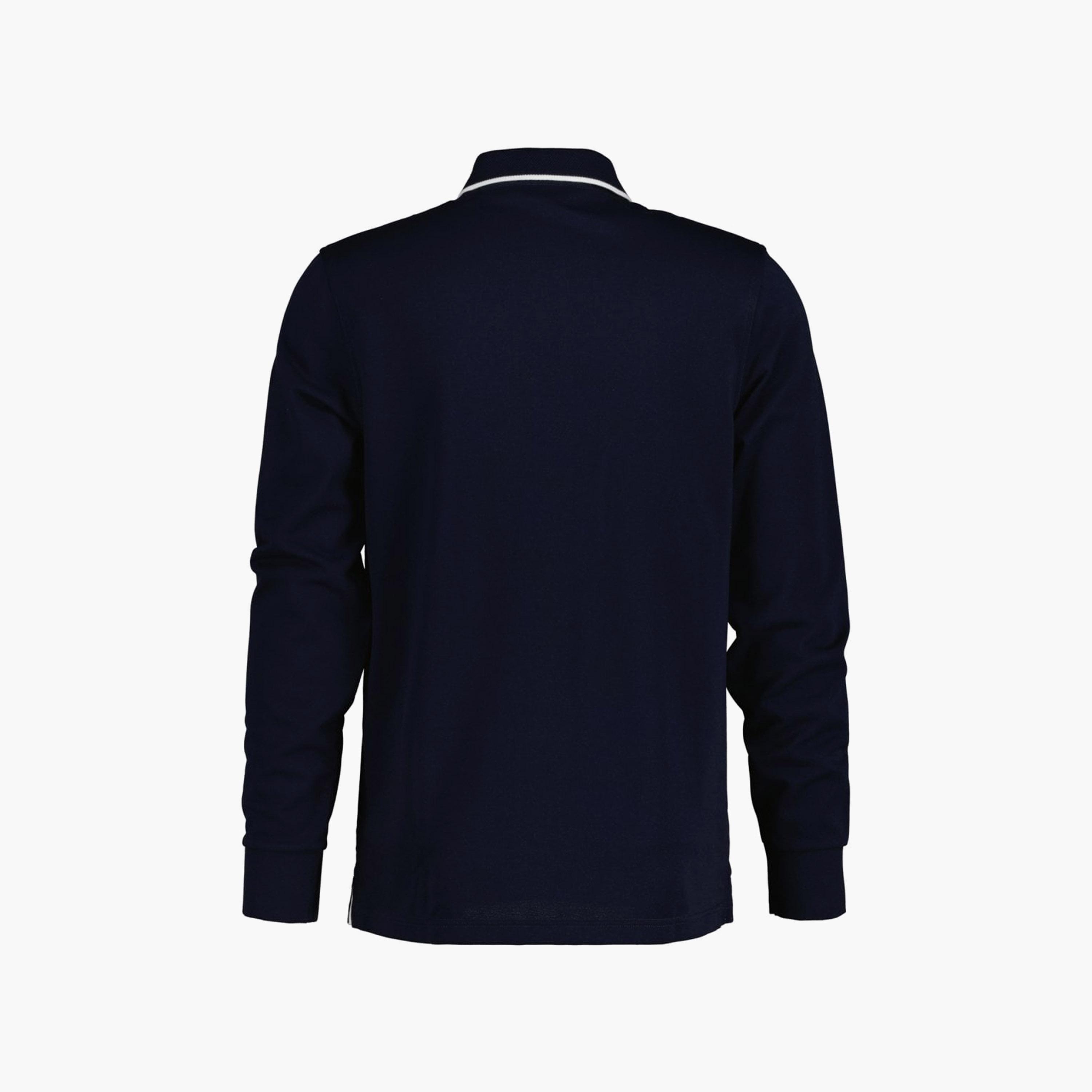 تي-شيرت بولو من جانت لوجو التفاصيل بأكمام طويلة وياقة-men-clothing-tshirtsandpolos-polos-image-2