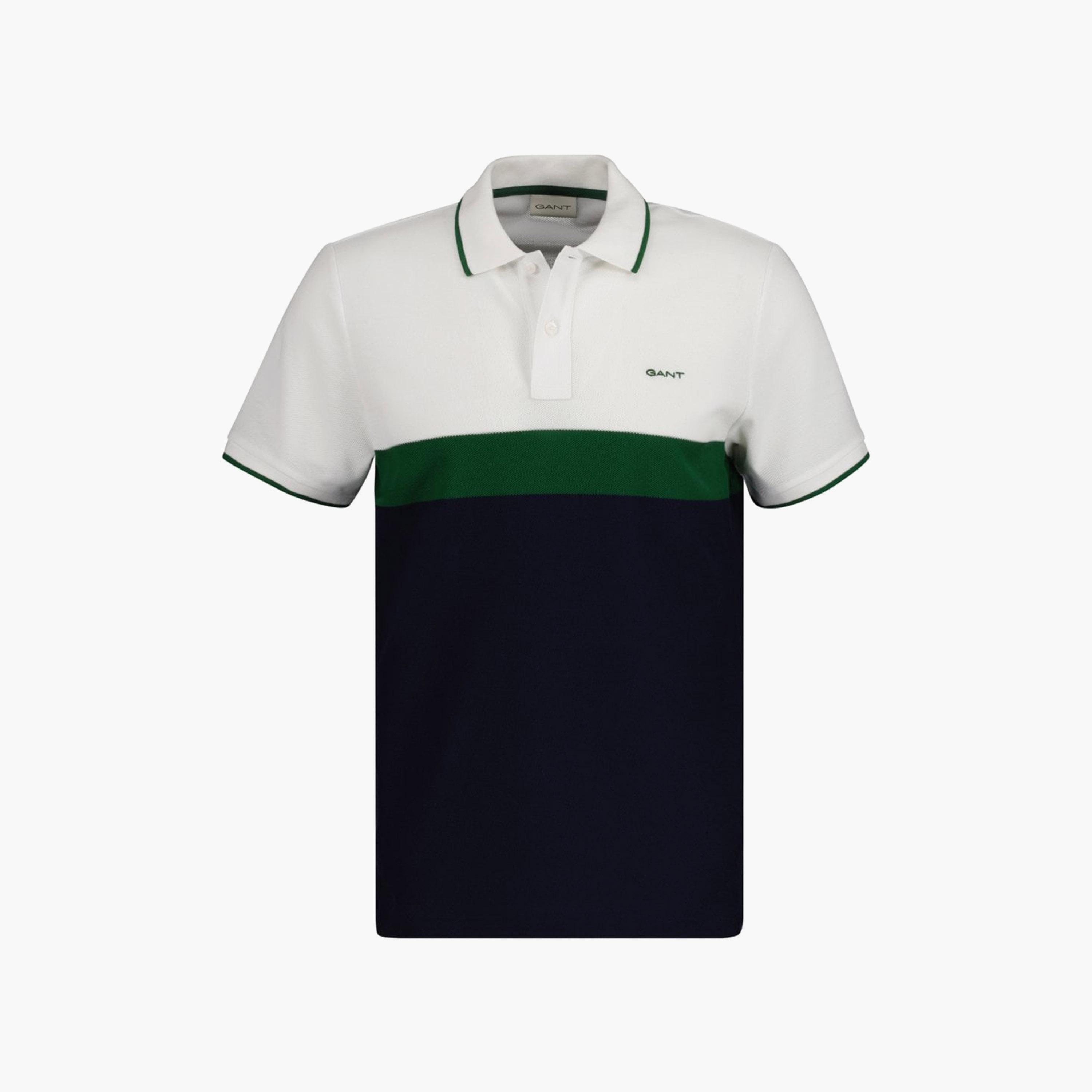 تي-شيرت بولو بأكمام قصيرة وياقة متباينة الألوان من جانت-men-clothing-tshirtsandpolos-polos-image-1