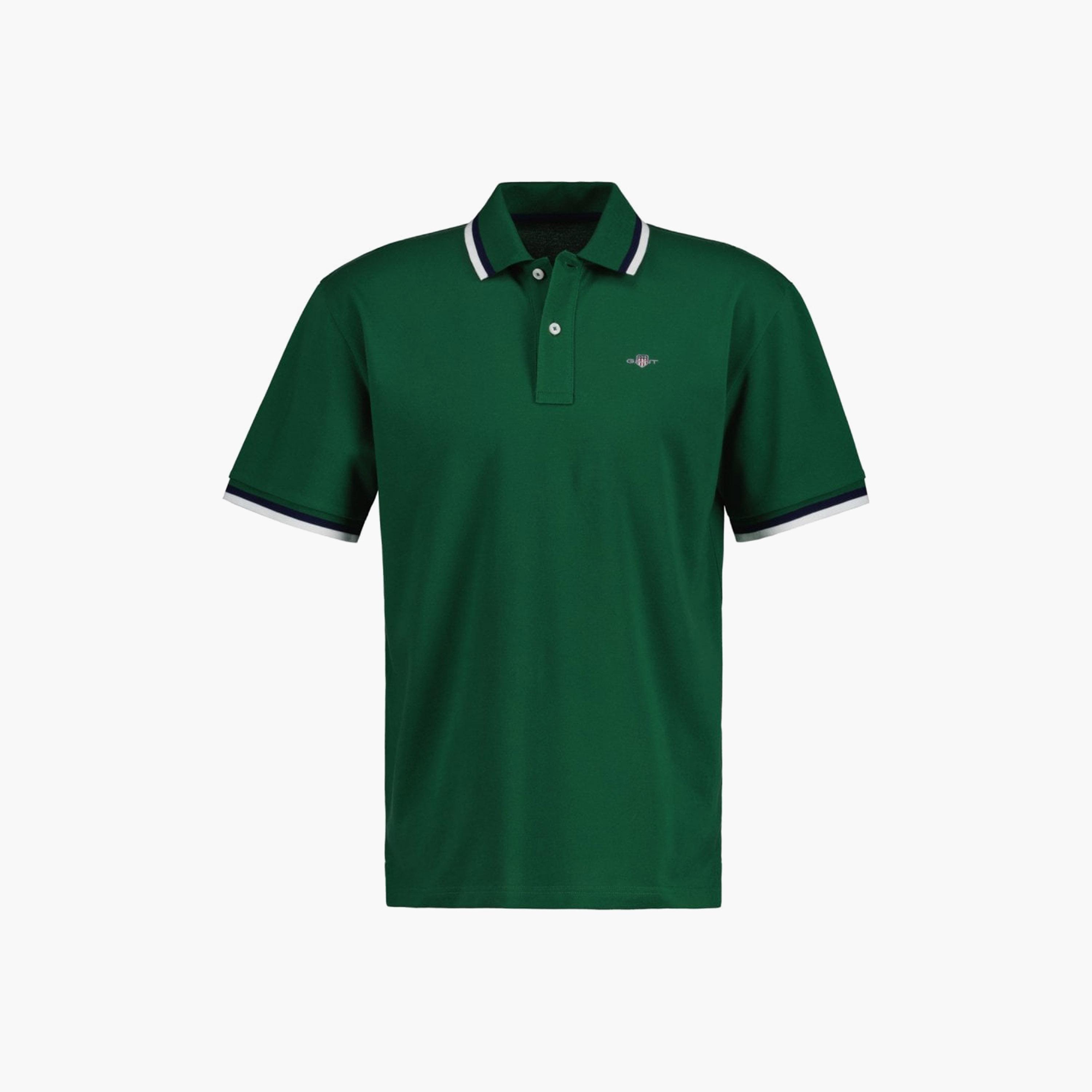 Gant Logo Detail Collared Short Sleeves Polo T-Shirt-men-clothing-tshirtsandpolos-polos-image-1