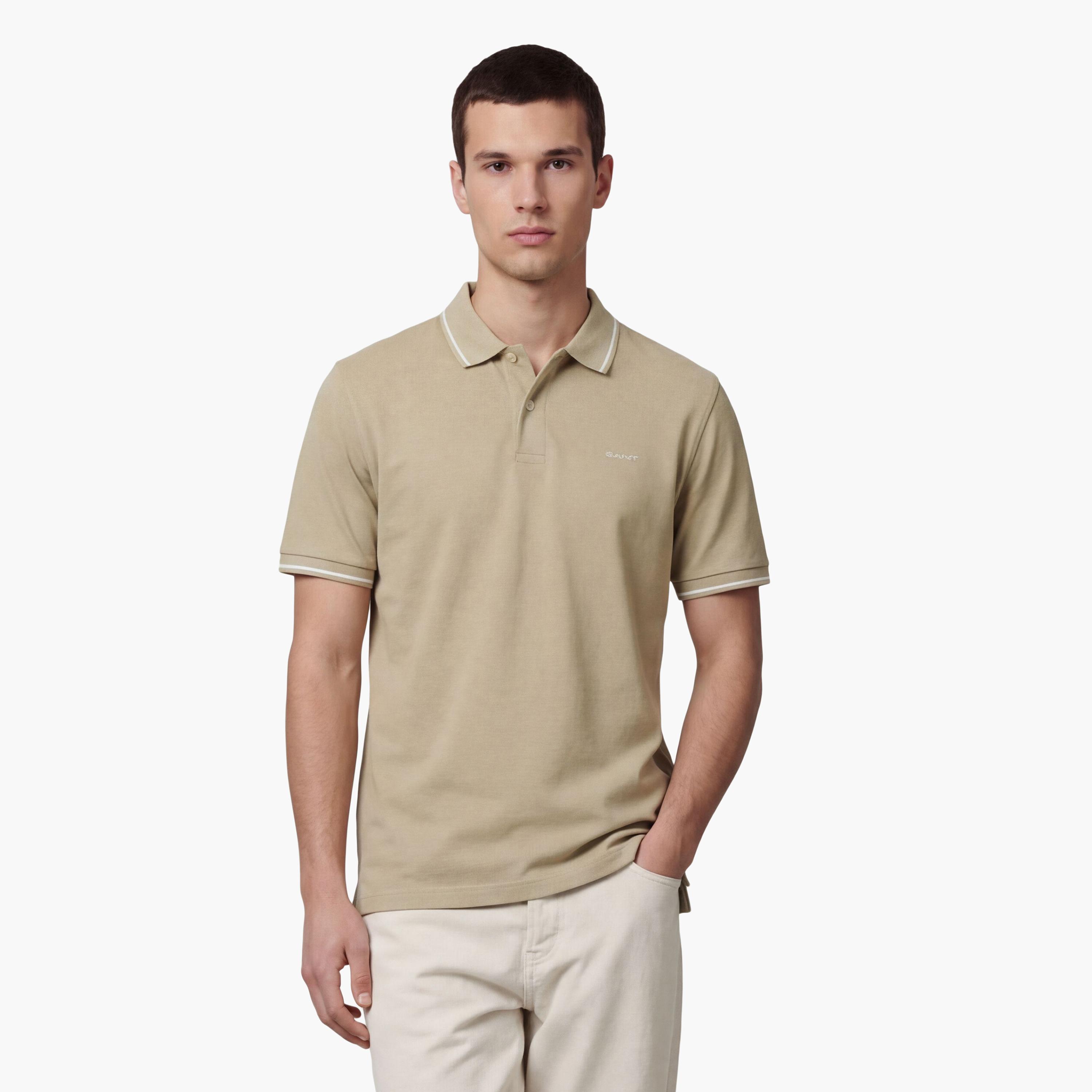 تيشيرت بولو رجالي بياقة سادة وأكمام قصيرة من جانت.-men-clothing-tshirtsandpolos-polos-image-16