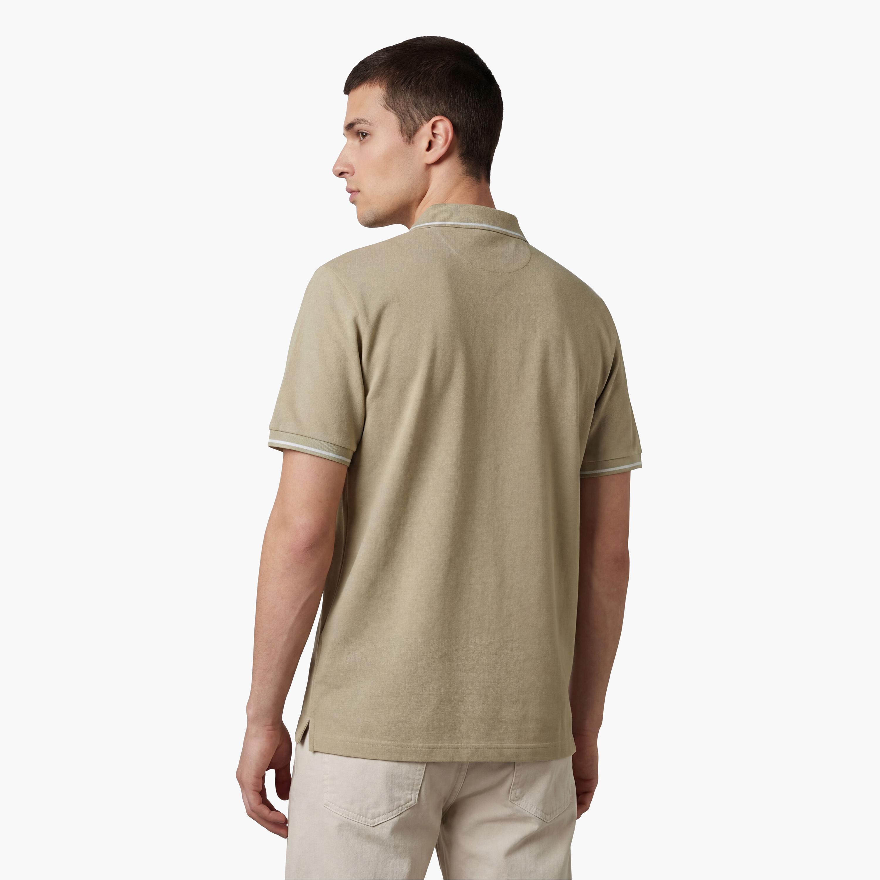 تيشيرت بولو رجالي بياقة سادة وأكمام قصيرة من جانت.-men-clothing-tshirtsandpolos-polos-image-19