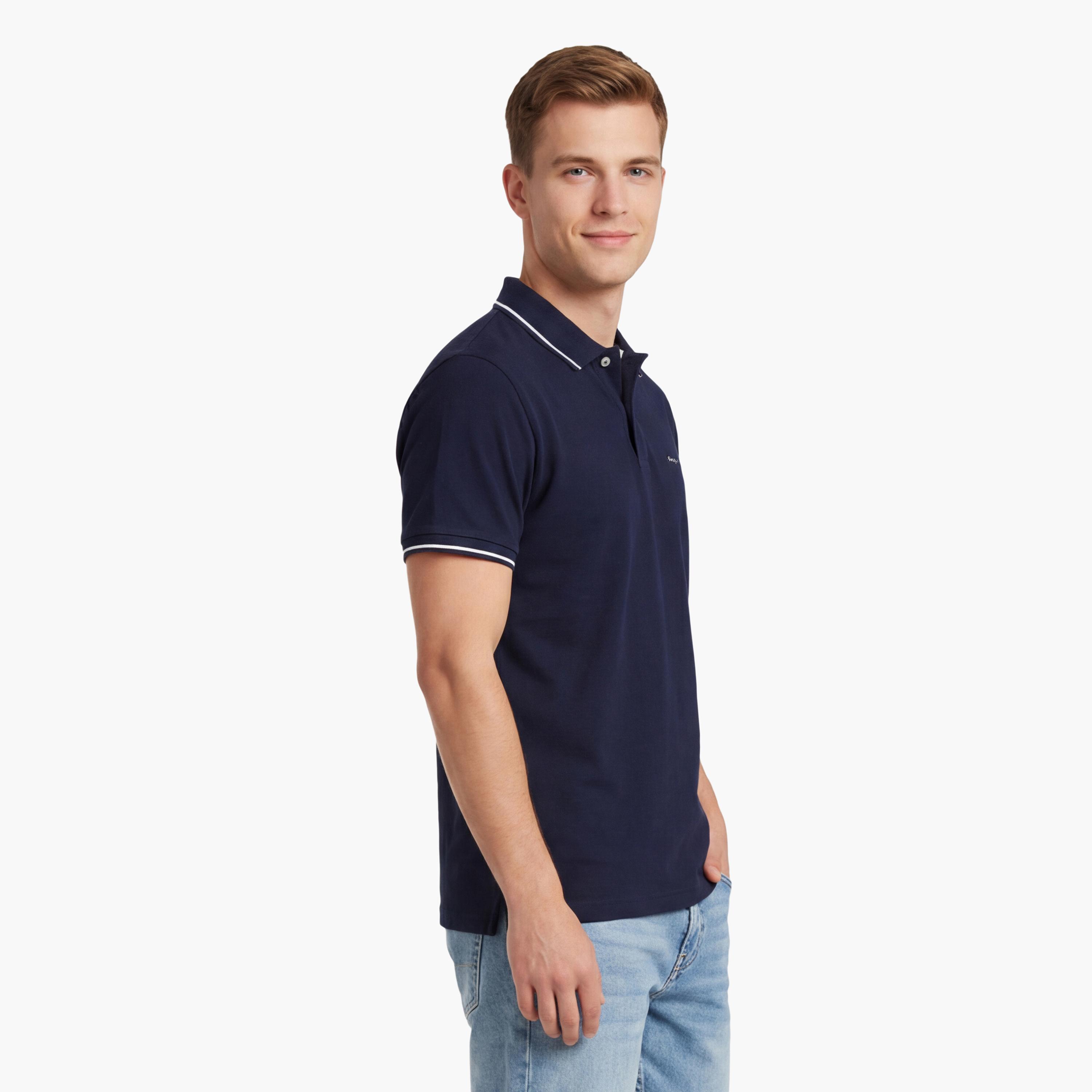 تيشيرت بولو رجالي بياقة سادة وأكمام قصيرة من جانت.-men-clothing-tshirtsandpolos-polos-image-42