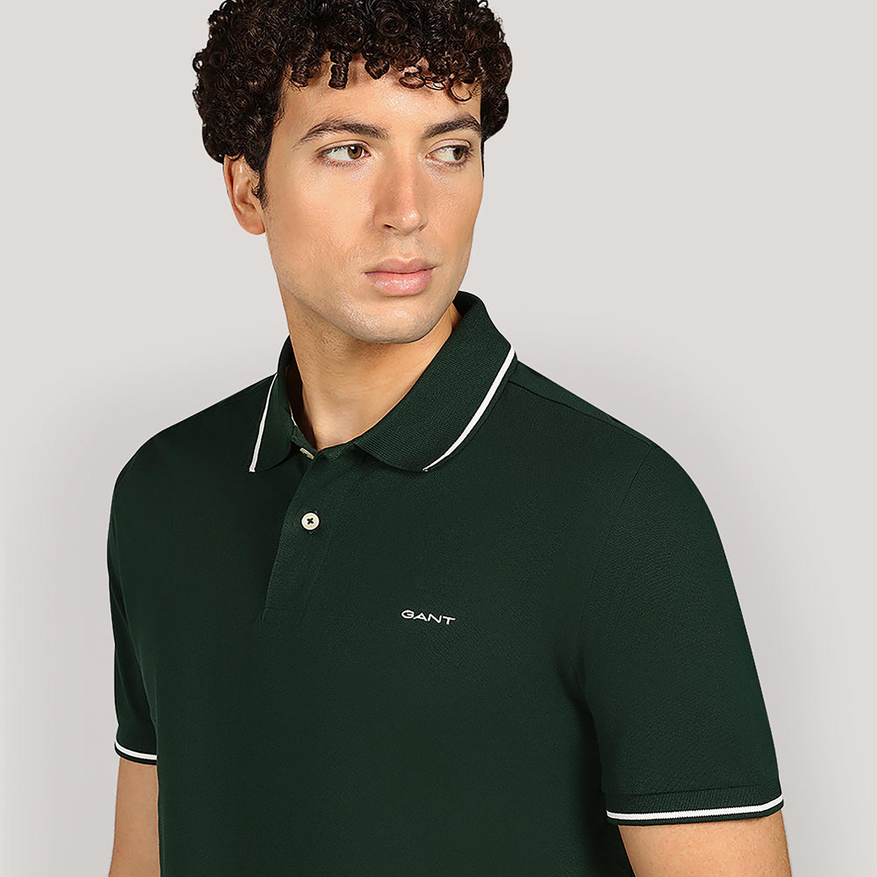 Gant Plain Collared Short Sleeves Men's Polo T-Shirt-men-clothing-tshirtsandpolos-polos-image-3