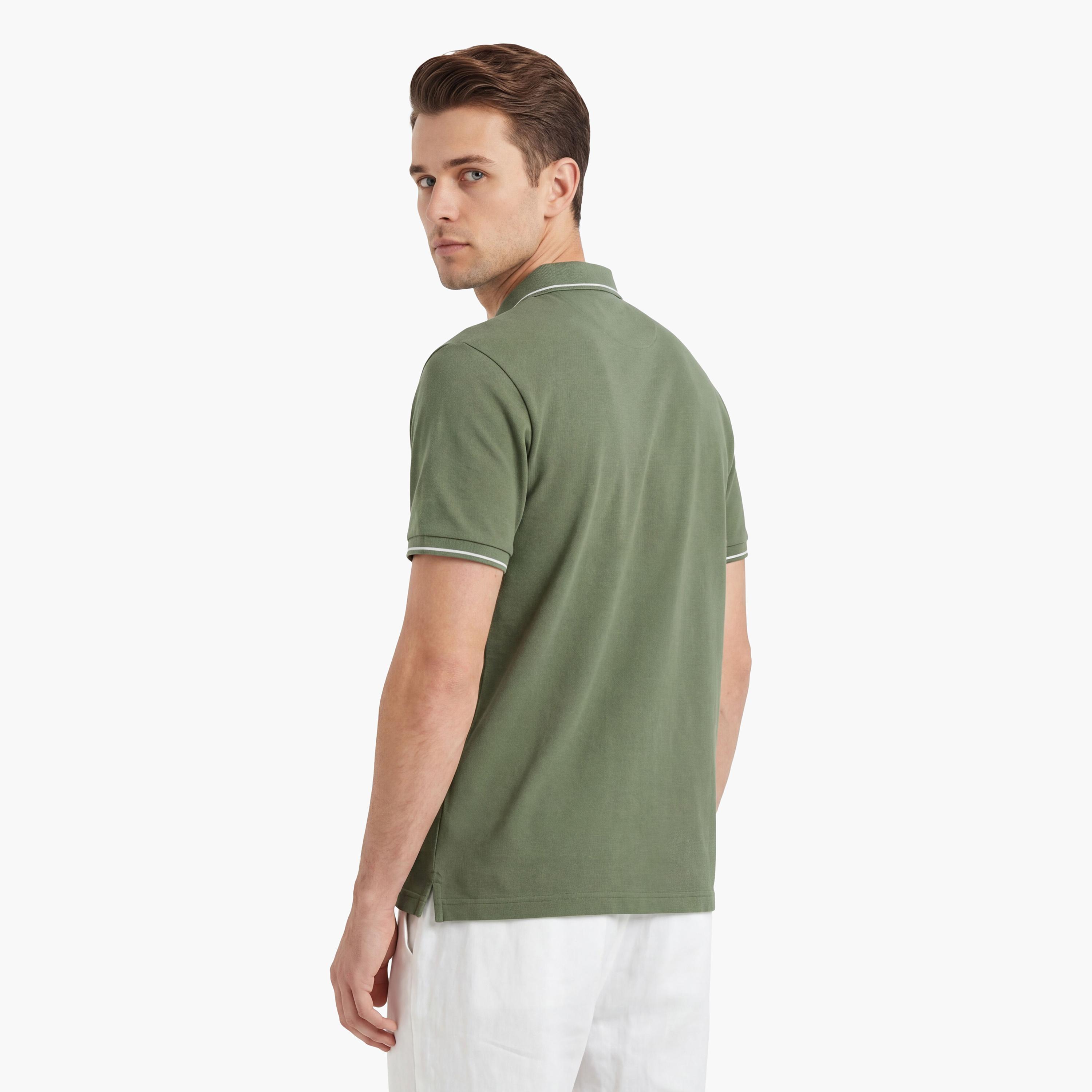 تيشيرت بولو رجالي بياقة سادة وأكمام قصيرة من جانت.-men-clothing-tshirtsandpolos-polos-image-31