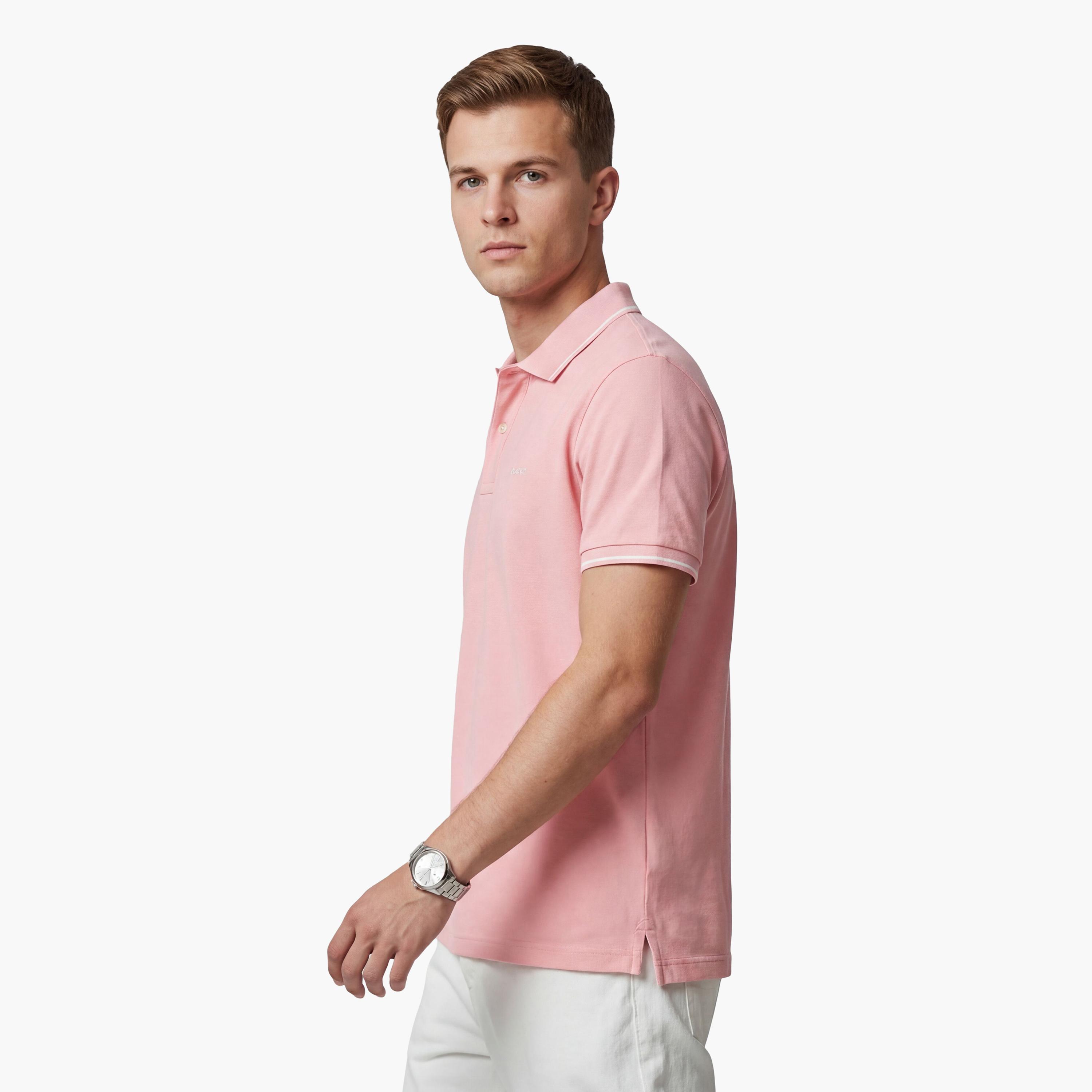 تيشيرت بولو رجالي بياقة سادة وأكمام قصيرة من جانت.-men-clothing-tshirtsandpolos-polos-image-60