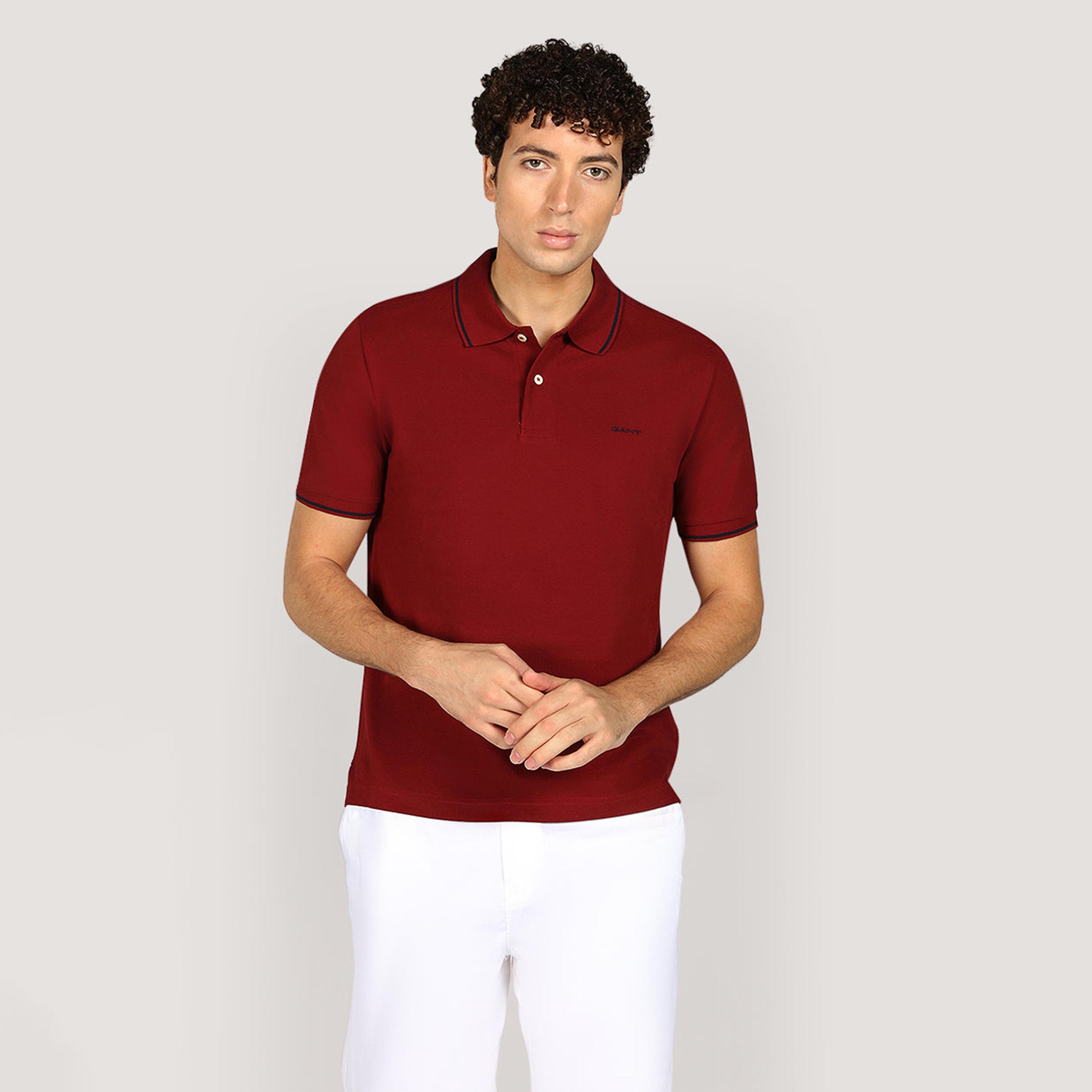 Gant Plain Collared Short Sleeves Men's Polo T-Shirt-men-clothing-tshirtsandpolos-polos-image-1