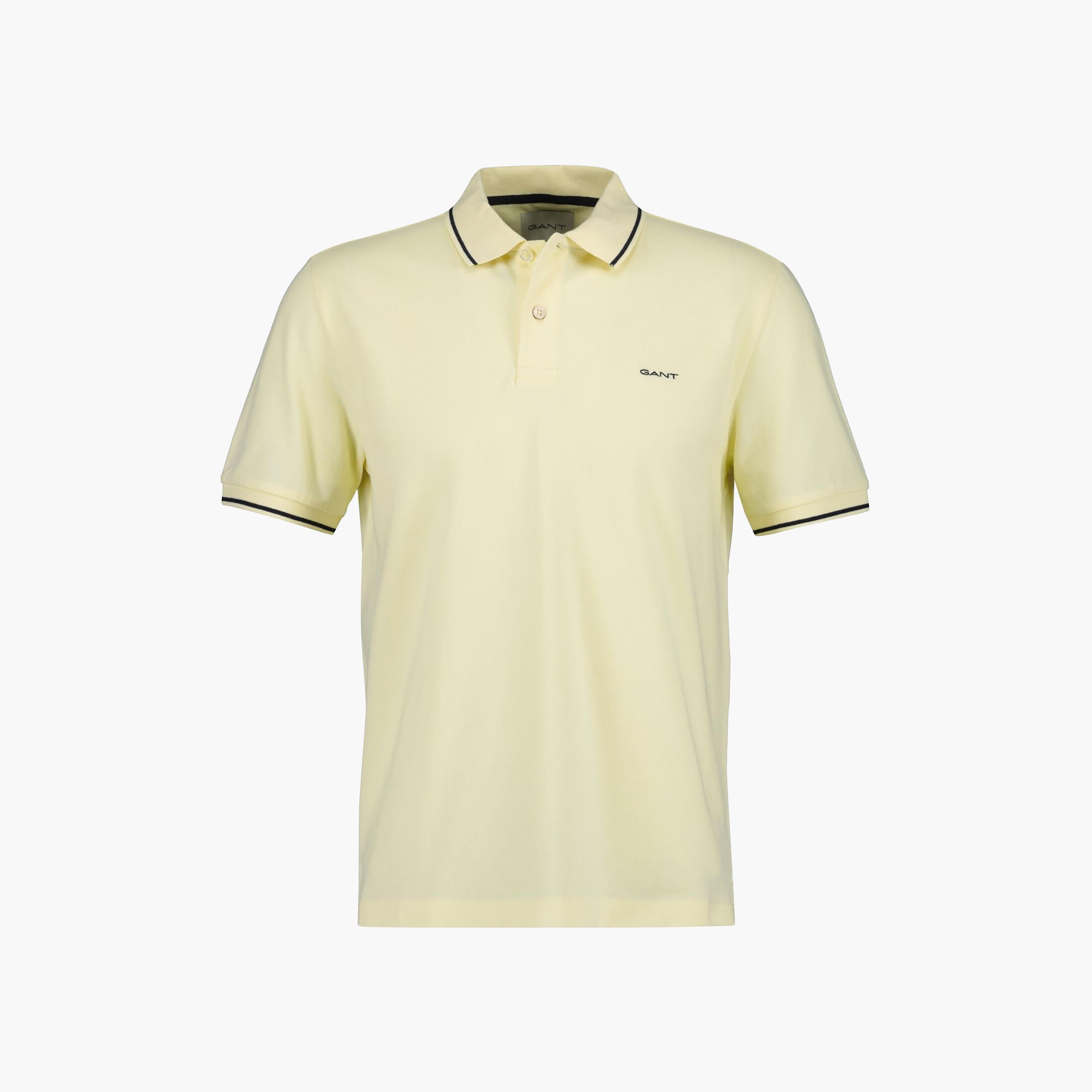 تيشيرت بولو رجالي بياقة سادة وأكمام قصيرة من جانت.-men-clothing-tshirtsandpolos-polos-image-68