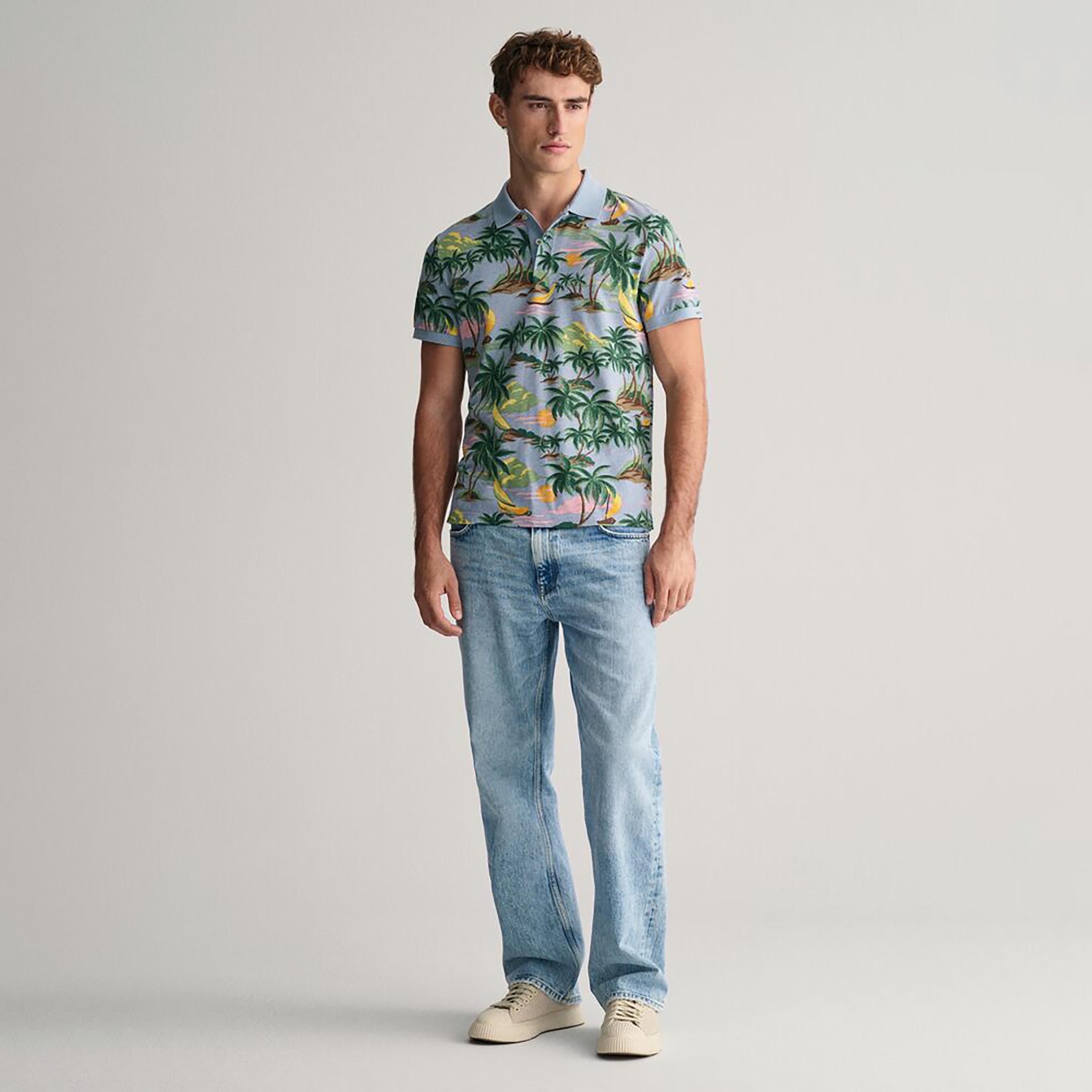 Gant Printed Collared Short Sleeves Polo T-Shirt-men-clothing-tshirtsandpolos-polos-image-2